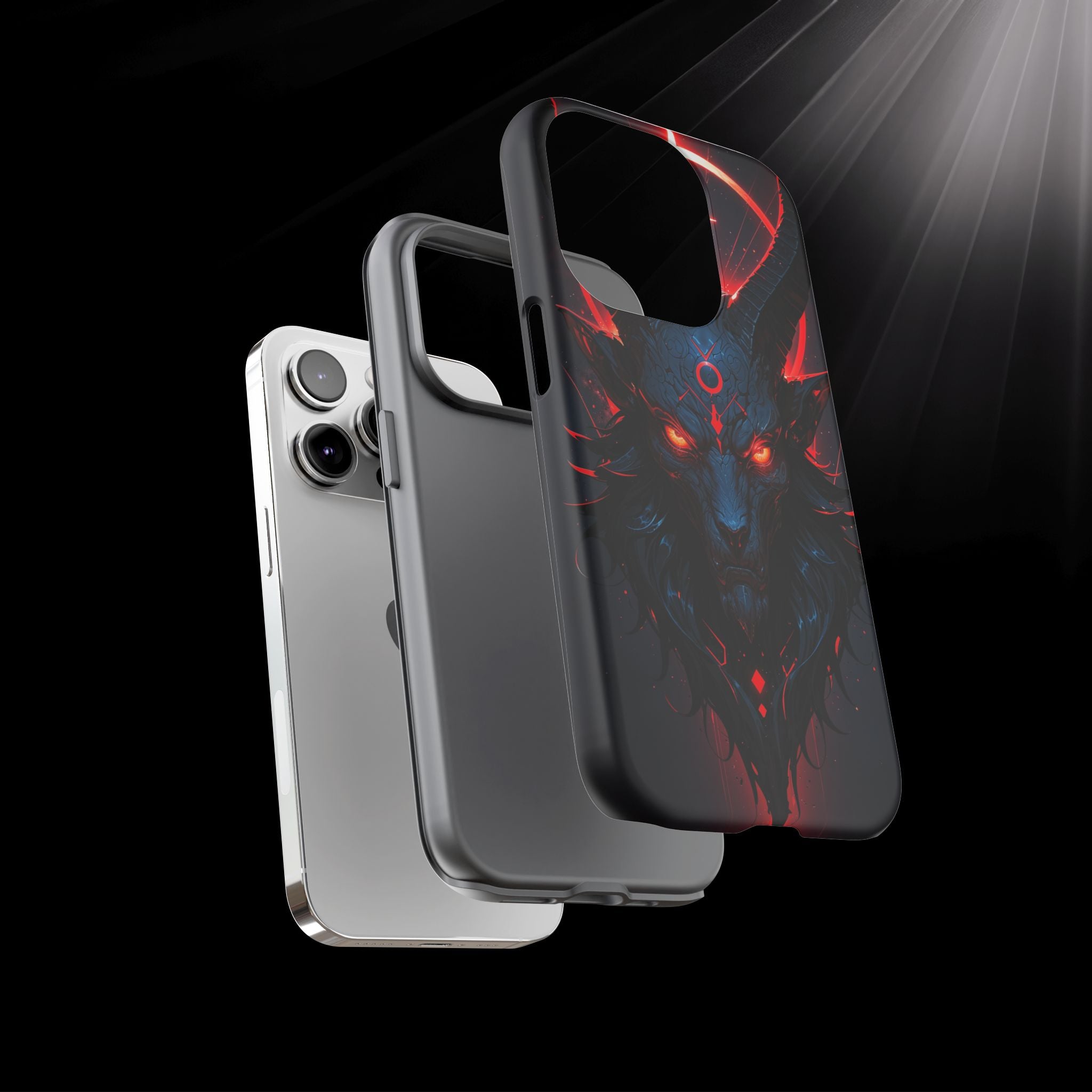 Demonic Goat Phone Case – Occult Baphomet Design | Grim Sanctum