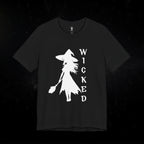 Wicked Witch Silhouette T-Shirt - Enchanting Gothic Style