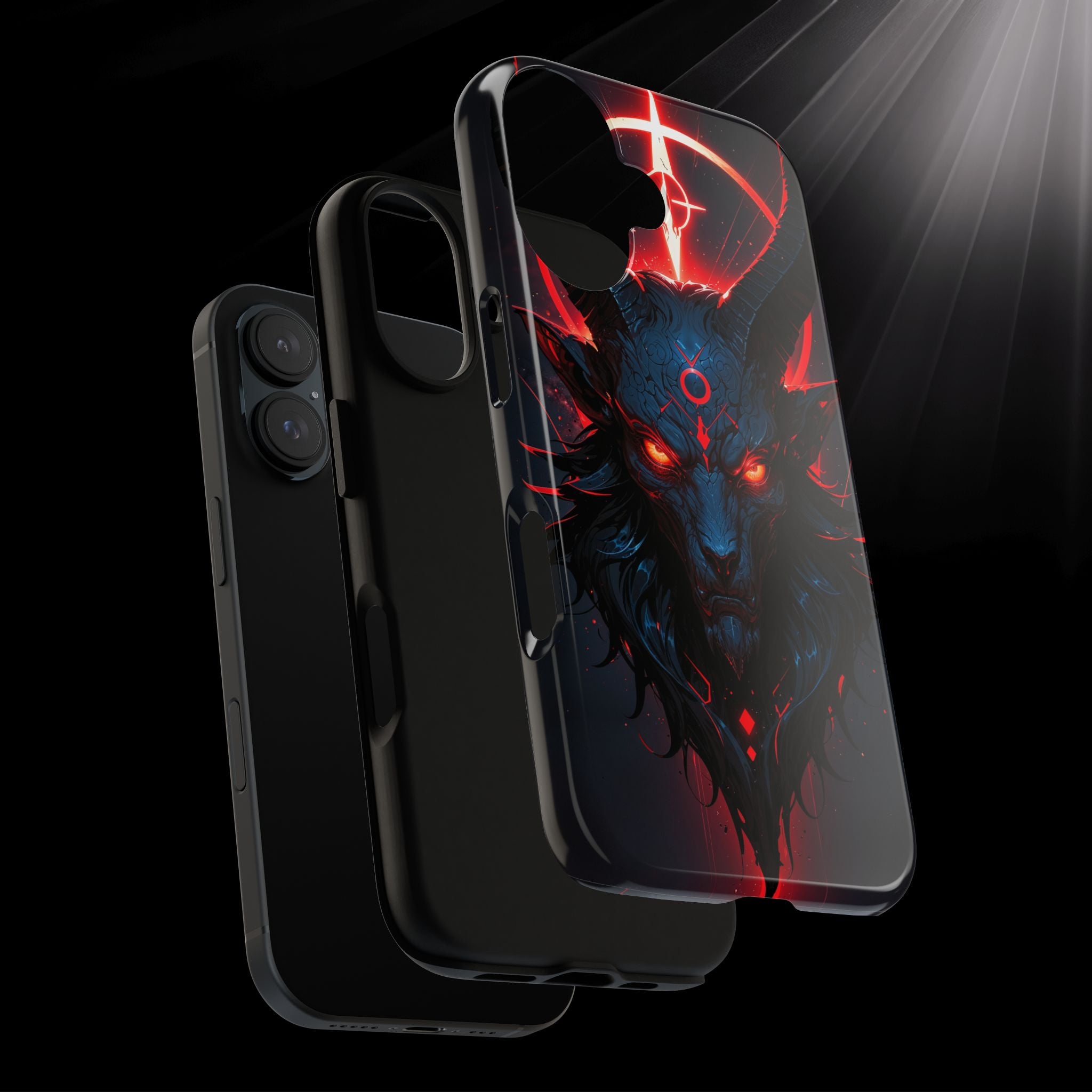 Demonic Goat Phone Case – Occult Baphomet Design | Grim Sanctum
