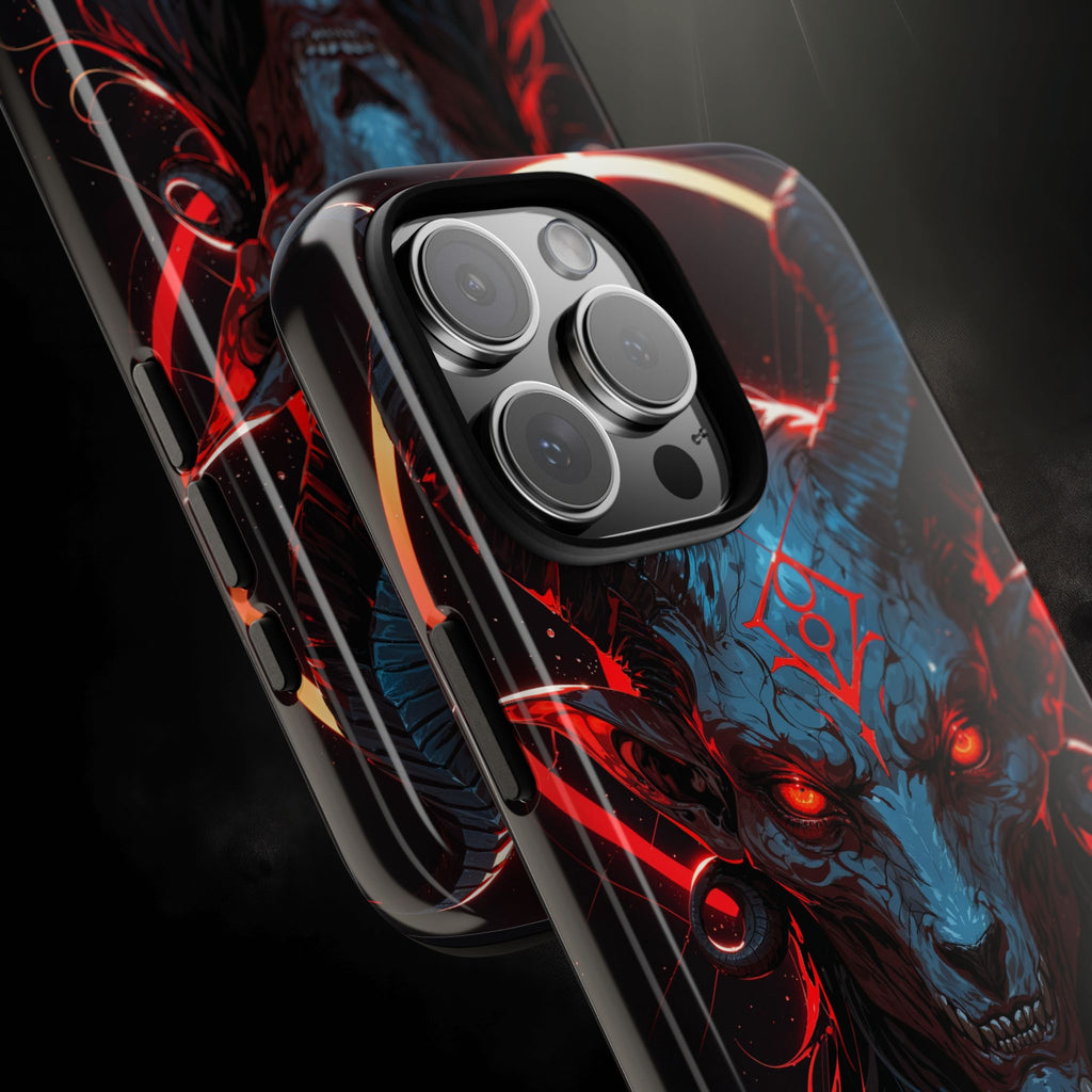 Blasphemous Goat Phone Case – Dark Ritual Sigil Design | Grim Sanctum