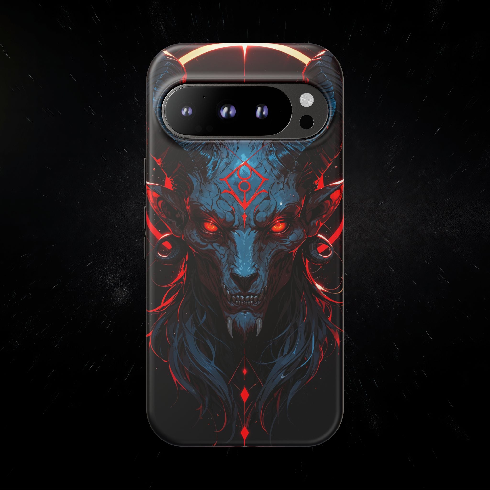 Blasphemous Goat Phone Case – Dark Ritual Sigil Design | Grim Sanctum