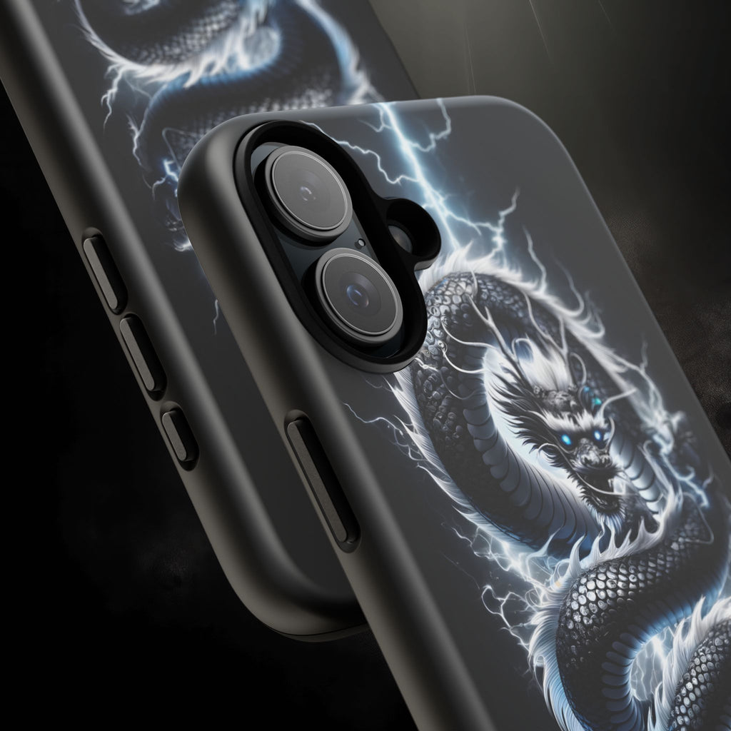 Storm Dragon Phone Case –Dark Thunder Serpent Design | Grim Sanctum