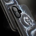 Storm Dragon Phone Case –Dark Thunder Serpent Design | Grim Sanctum