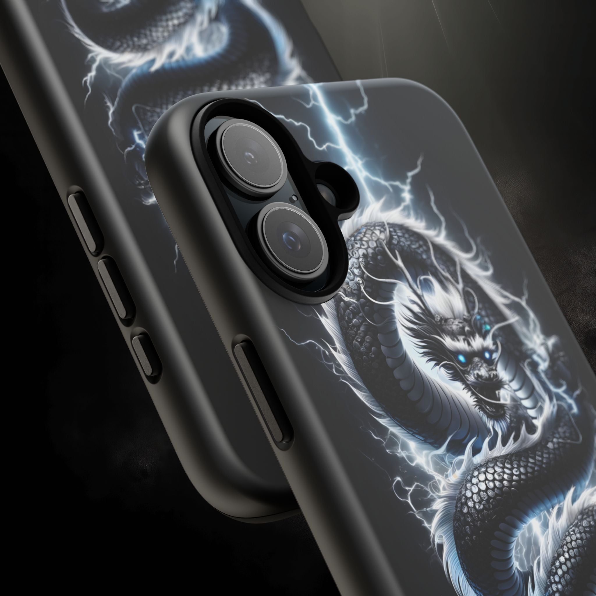 Storm Dragon Phone Case –Dark Thunder Serpent Design | Grim Sanctum