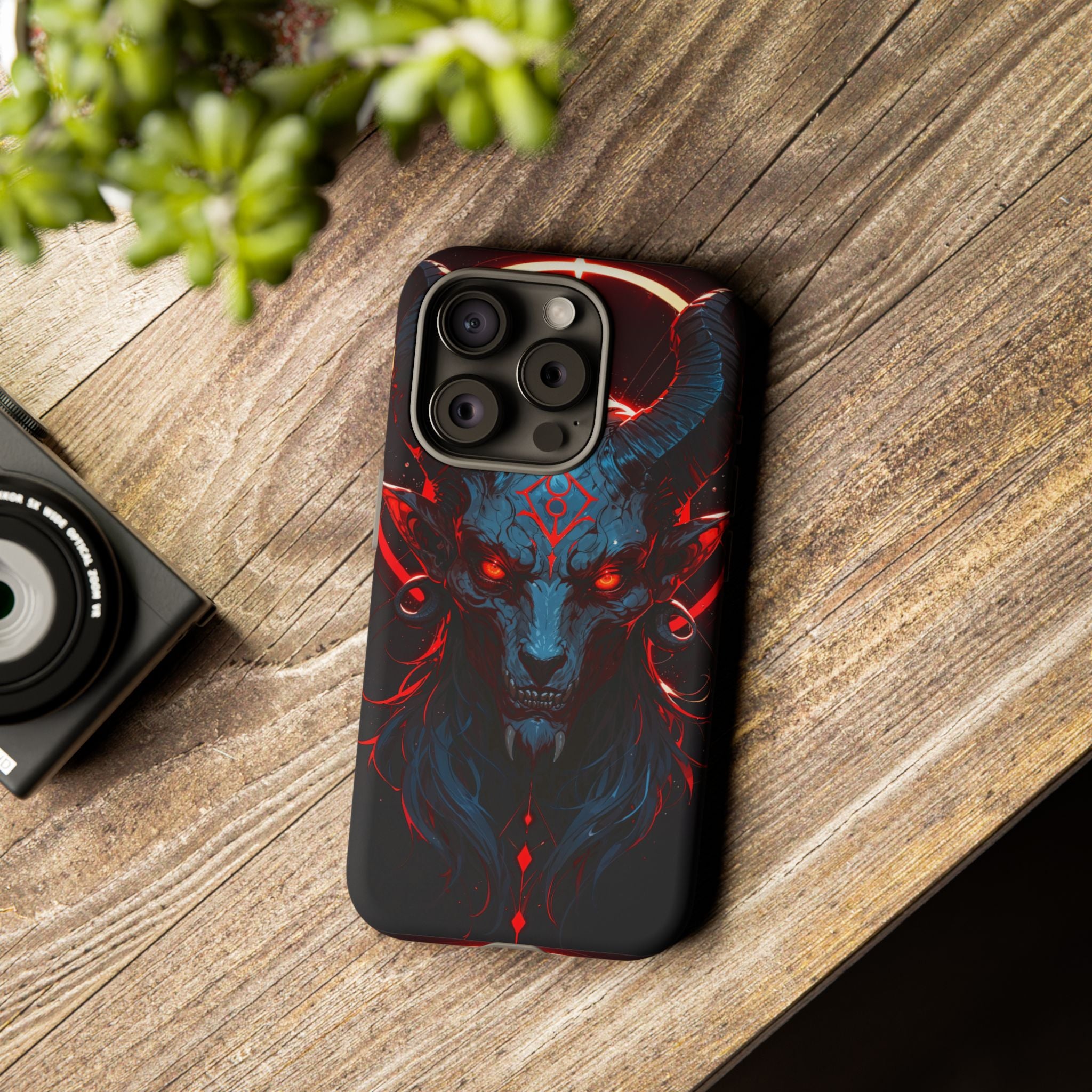 Blasphemous Goat Phone Case – Dark Ritual Sigil Design | Grim Sanctum