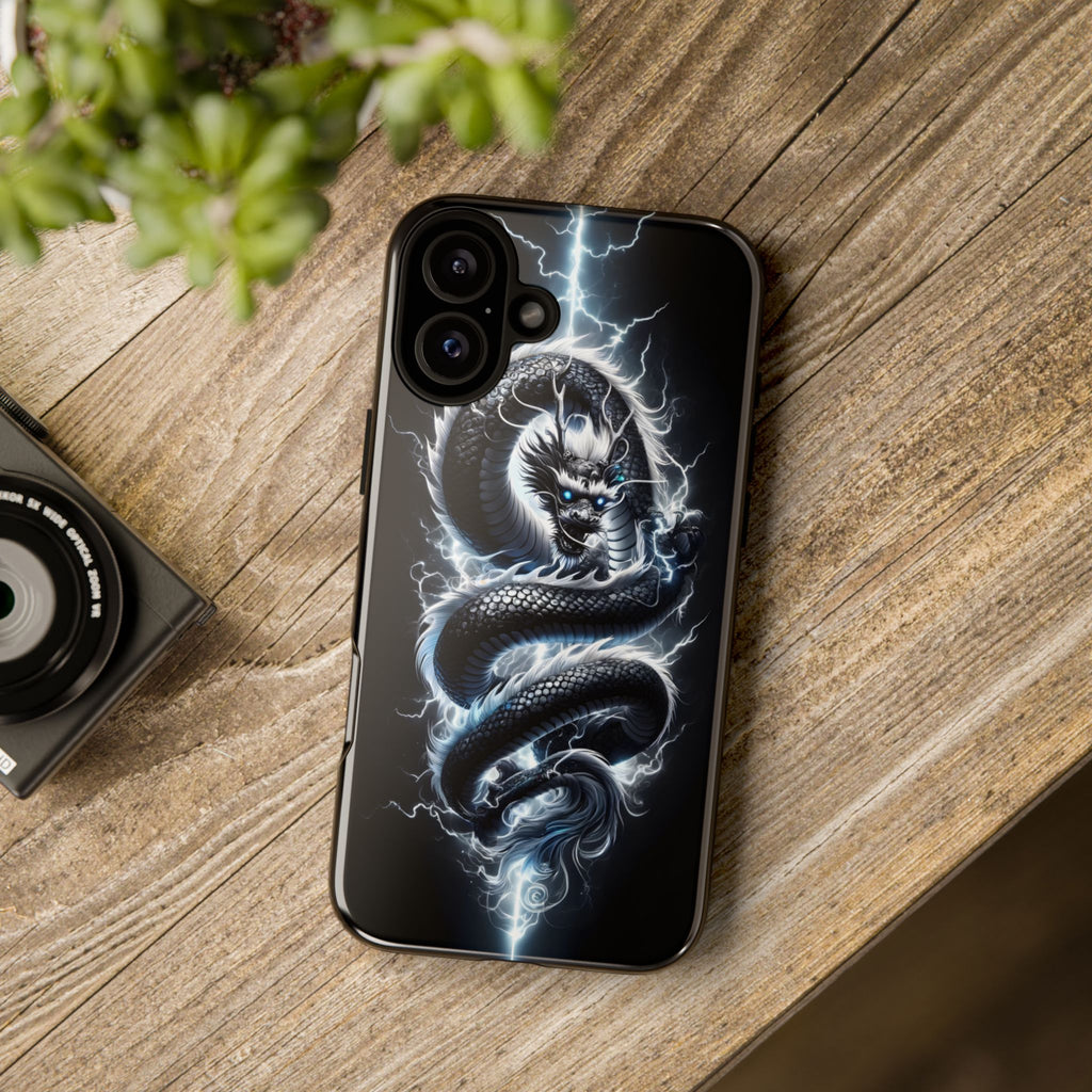 Storm Dragon Phone Case –Dark Thunder Serpent Design | Grim Sanctum