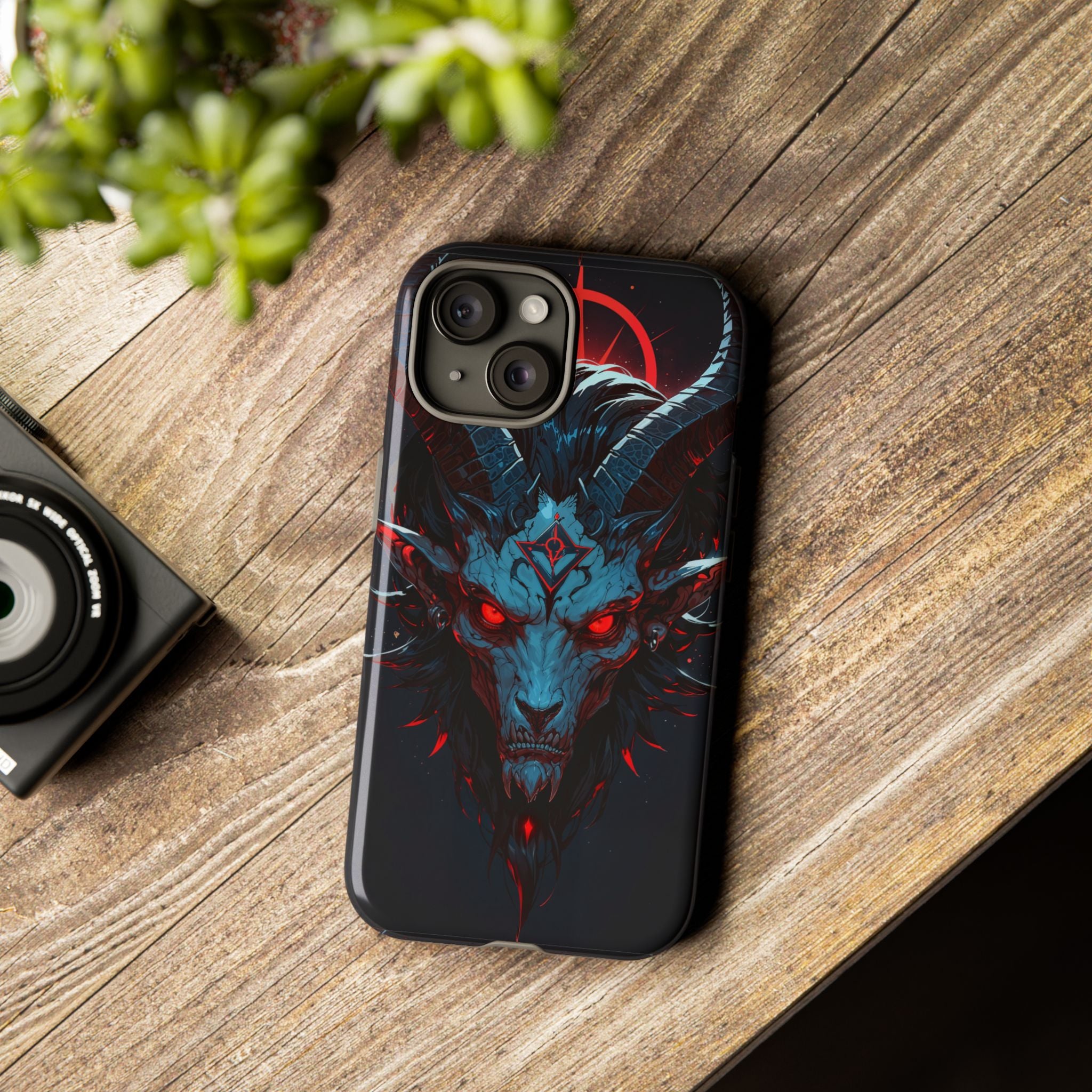 Cursed Goat Phone Case – Cursed Baphomet Design | Grim Sanctum