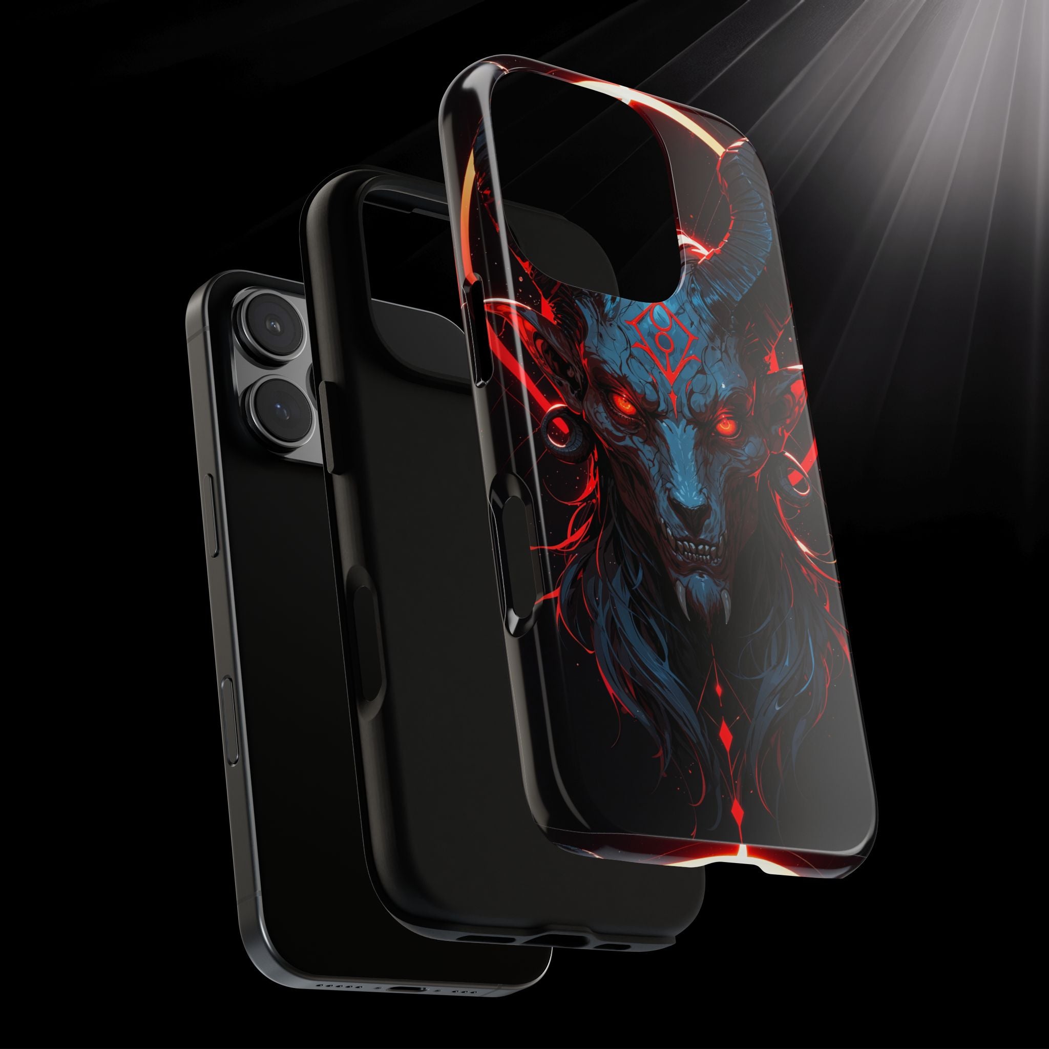 Blasphemous Goat Phone Case – Dark Ritual Sigil Design | Grim Sanctum