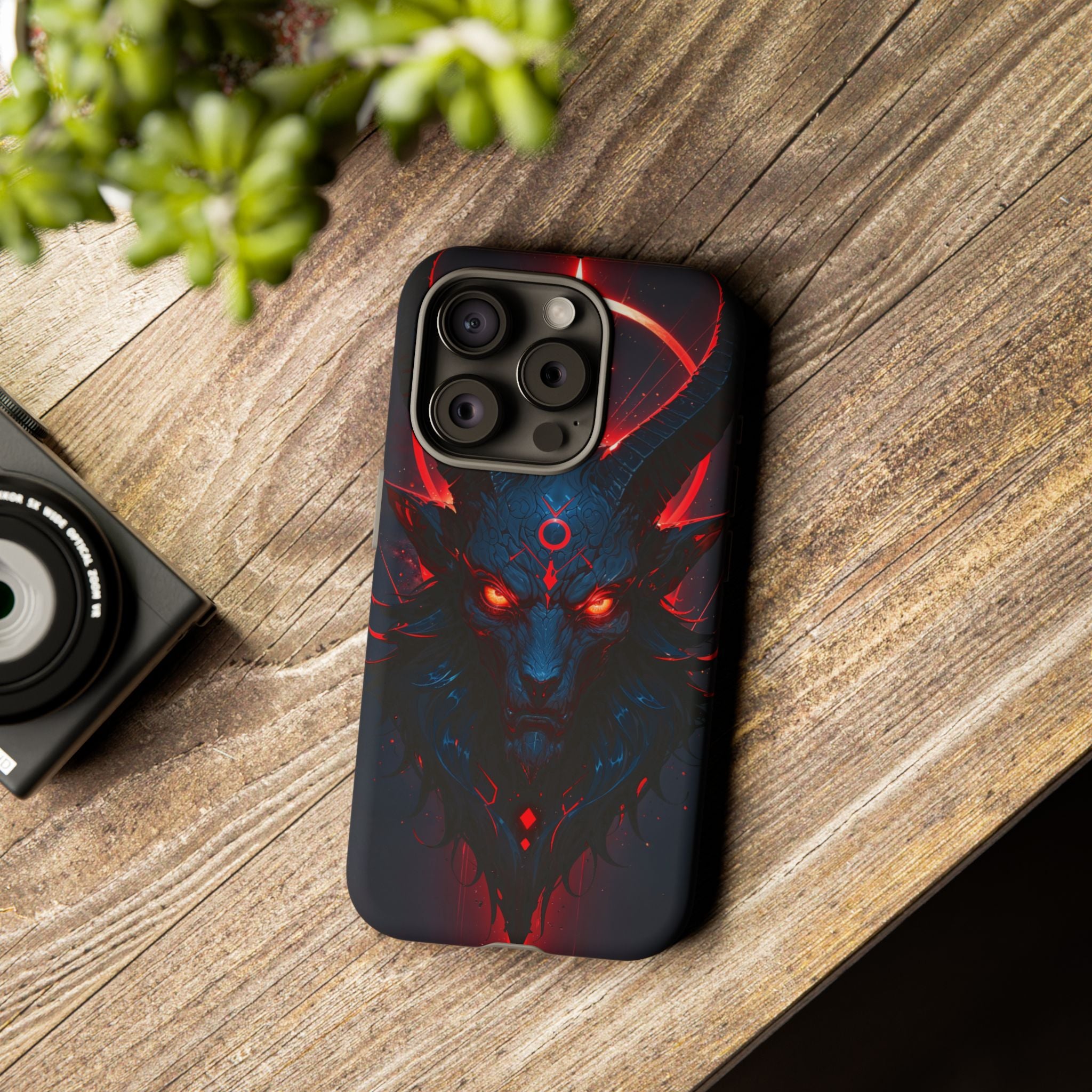 Demonic Goat Phone Case – Occult Baphomet Design | Grim Sanctum