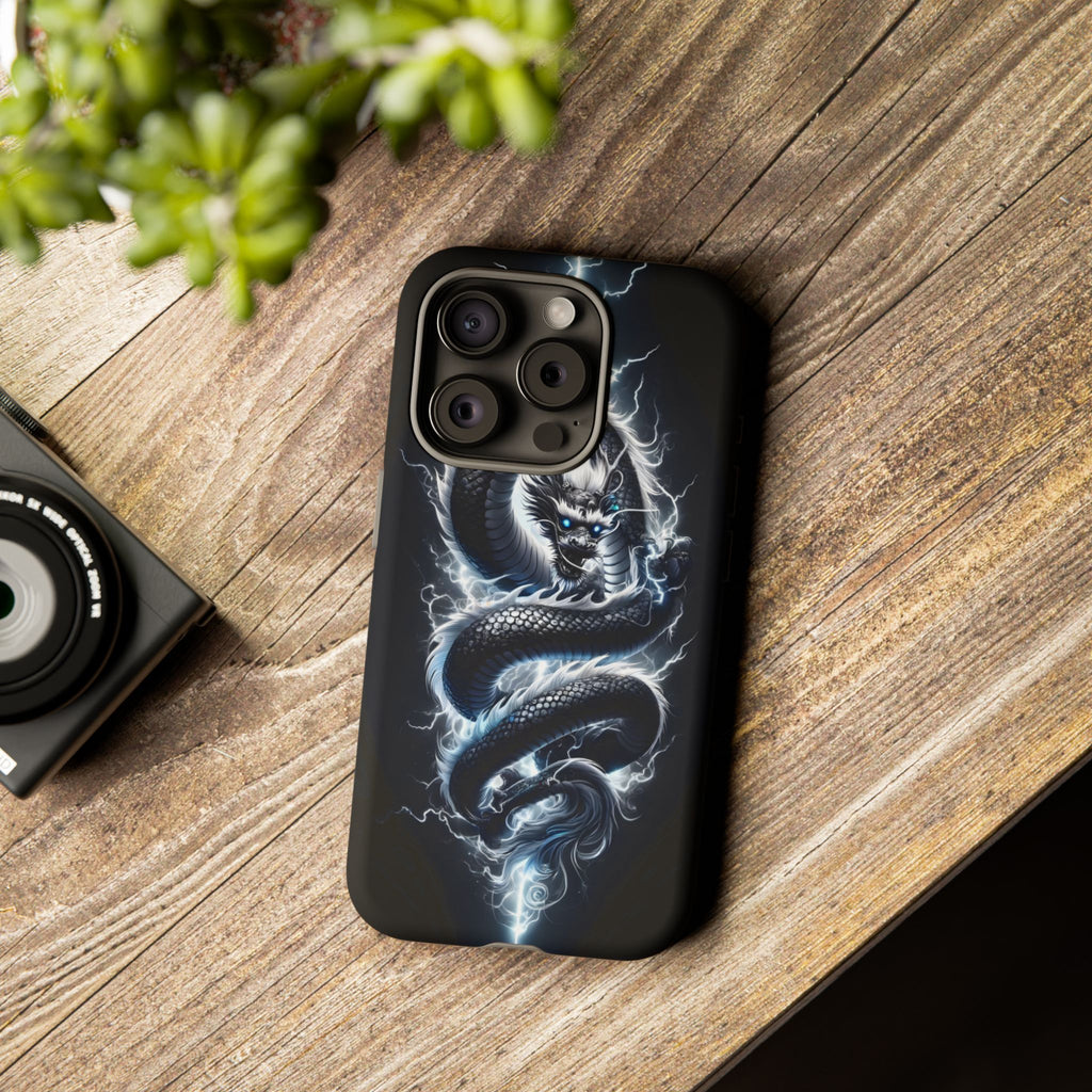 Storm Dragon Phone Case –Dark Thunder Serpent Design | Grim Sanctum