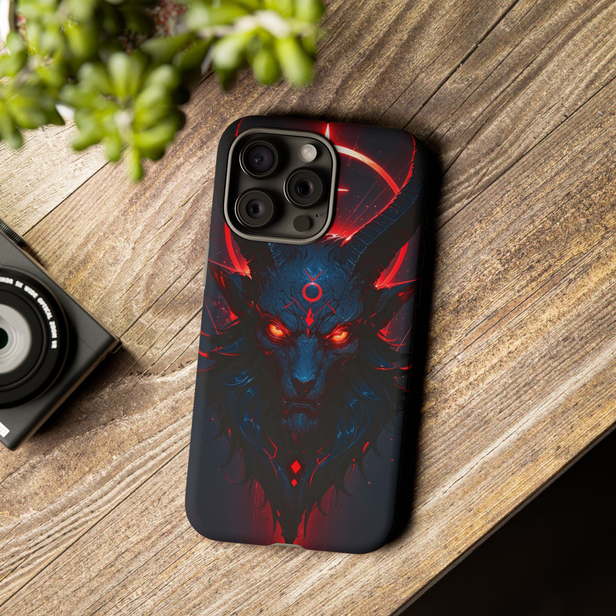 Demonic Goat Phone Case – Occult Baphomet Design | Grim Sanctum