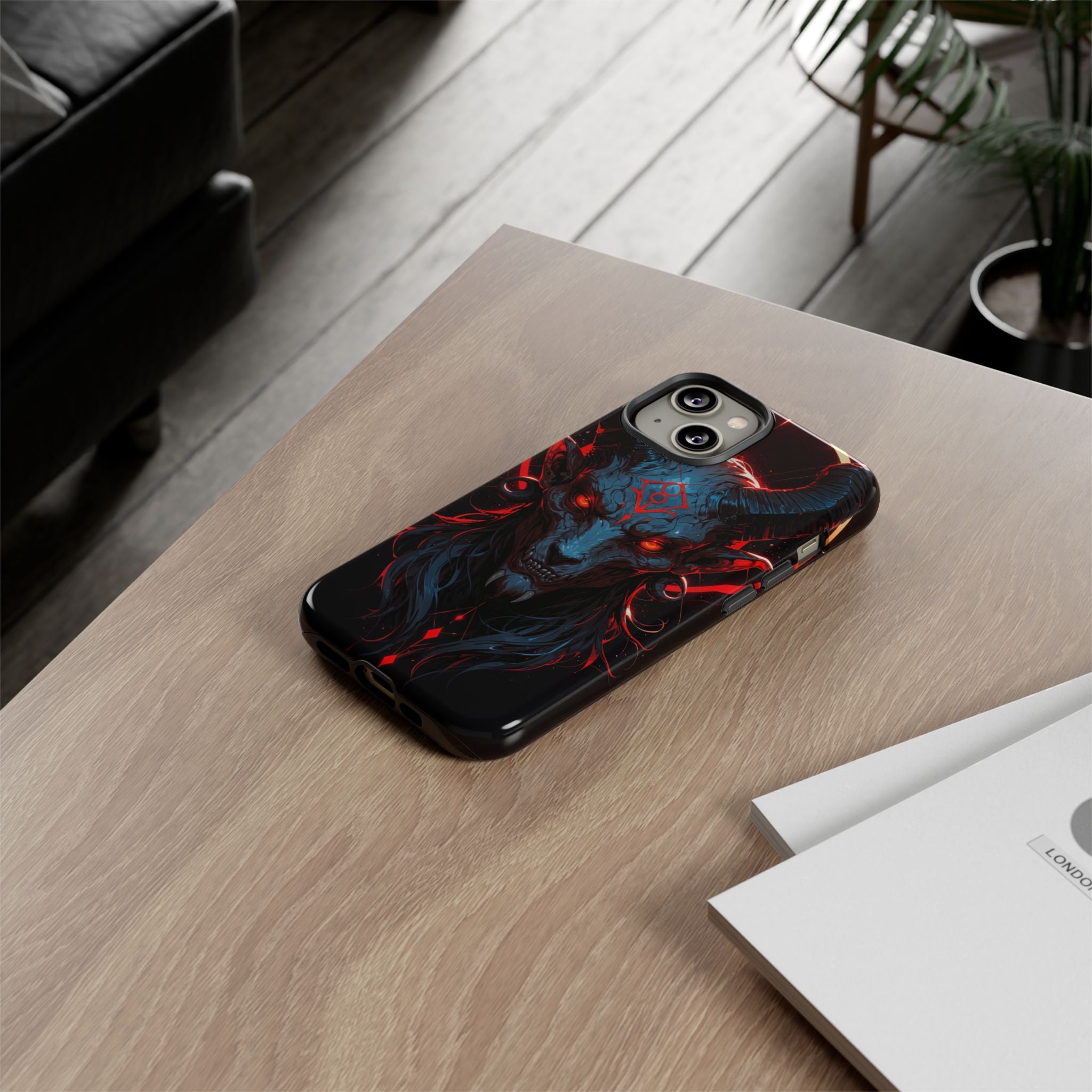 Blasphemous Goat Phone Case – Dark Ritual Sigil Design | Grim Sanctum