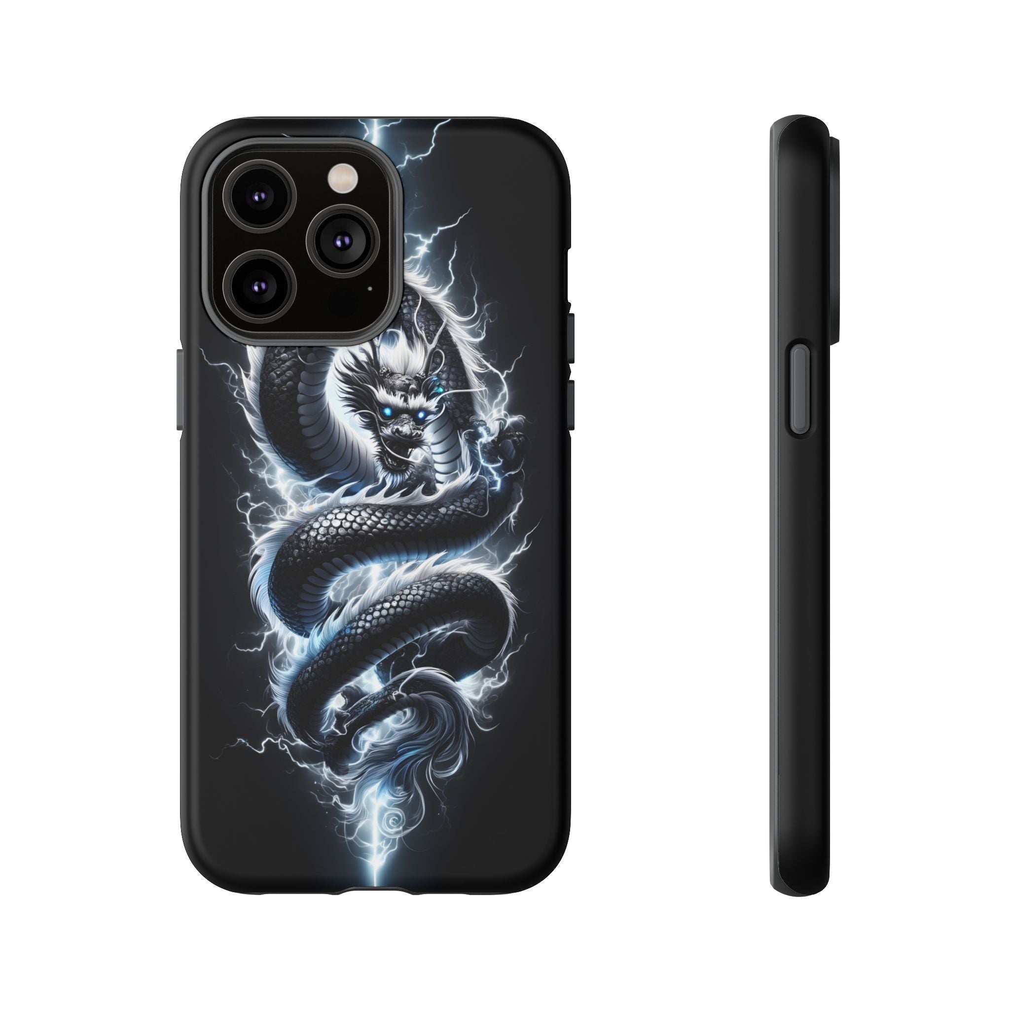 Storm Dragon Phone Case –Dark Thunder Serpent Design | Grim Sanctum