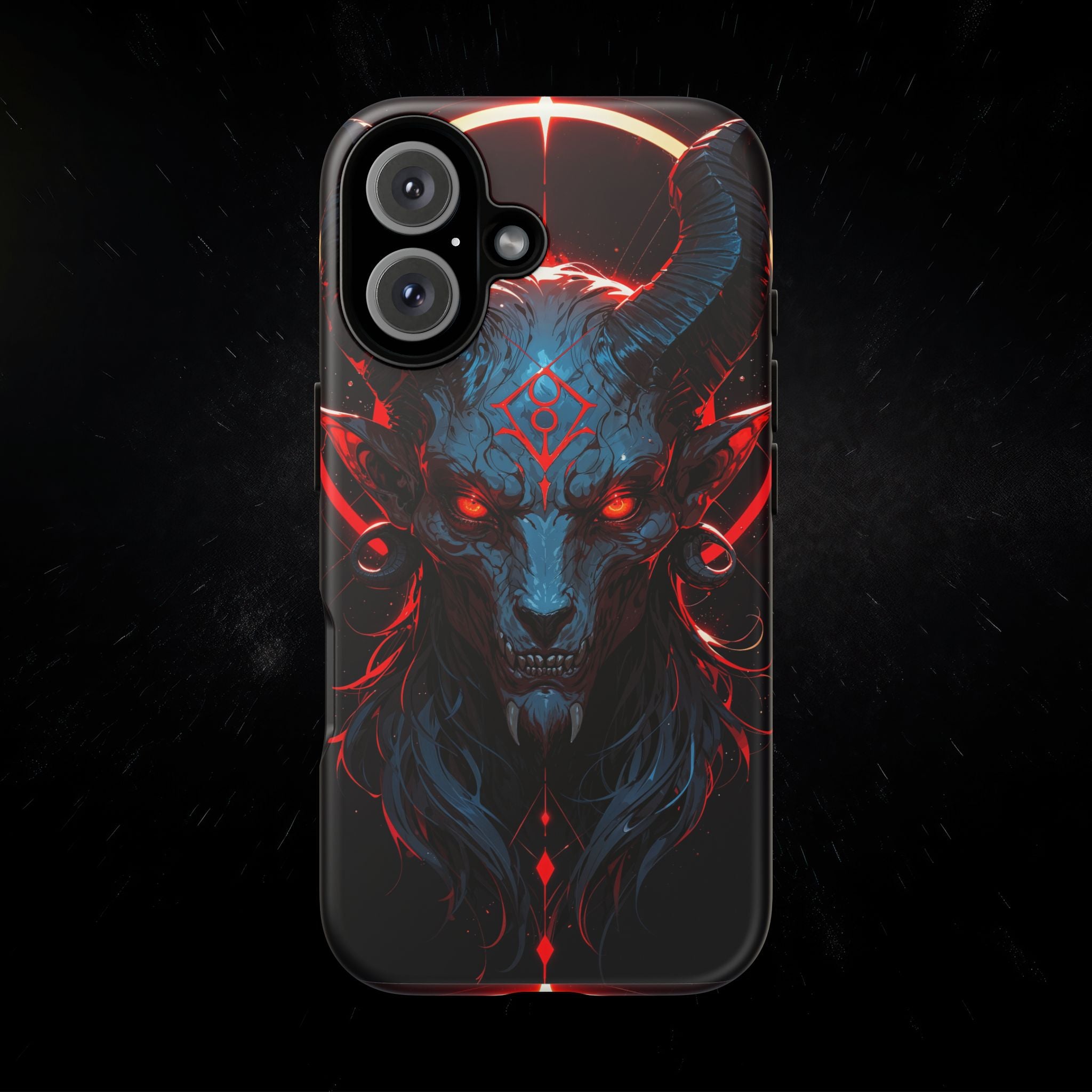 Blasphemous Goat Phone Case – Dark Ritual Sigil Design | Grim Sanctum