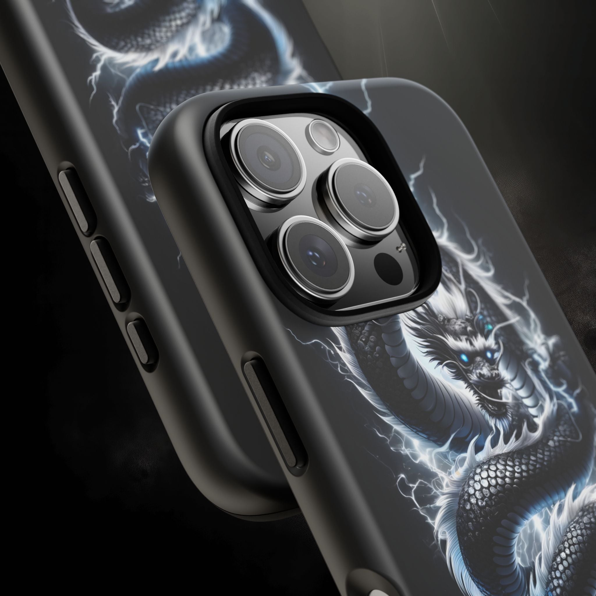 Storm Dragon Phone Case –Dark Thunder Serpent Design | Grim Sanctum