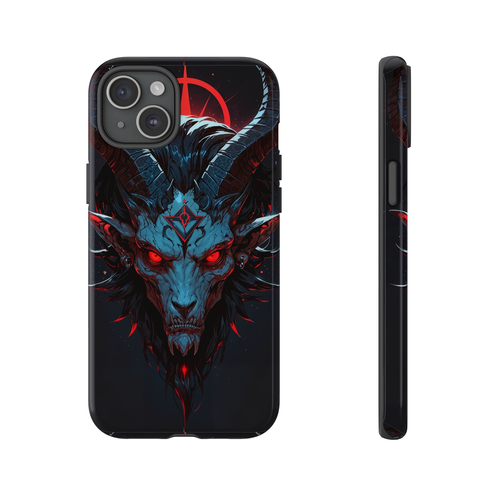 Cursed Goat Phone Case – Cursed Baphomet Design | Grim Sanctum