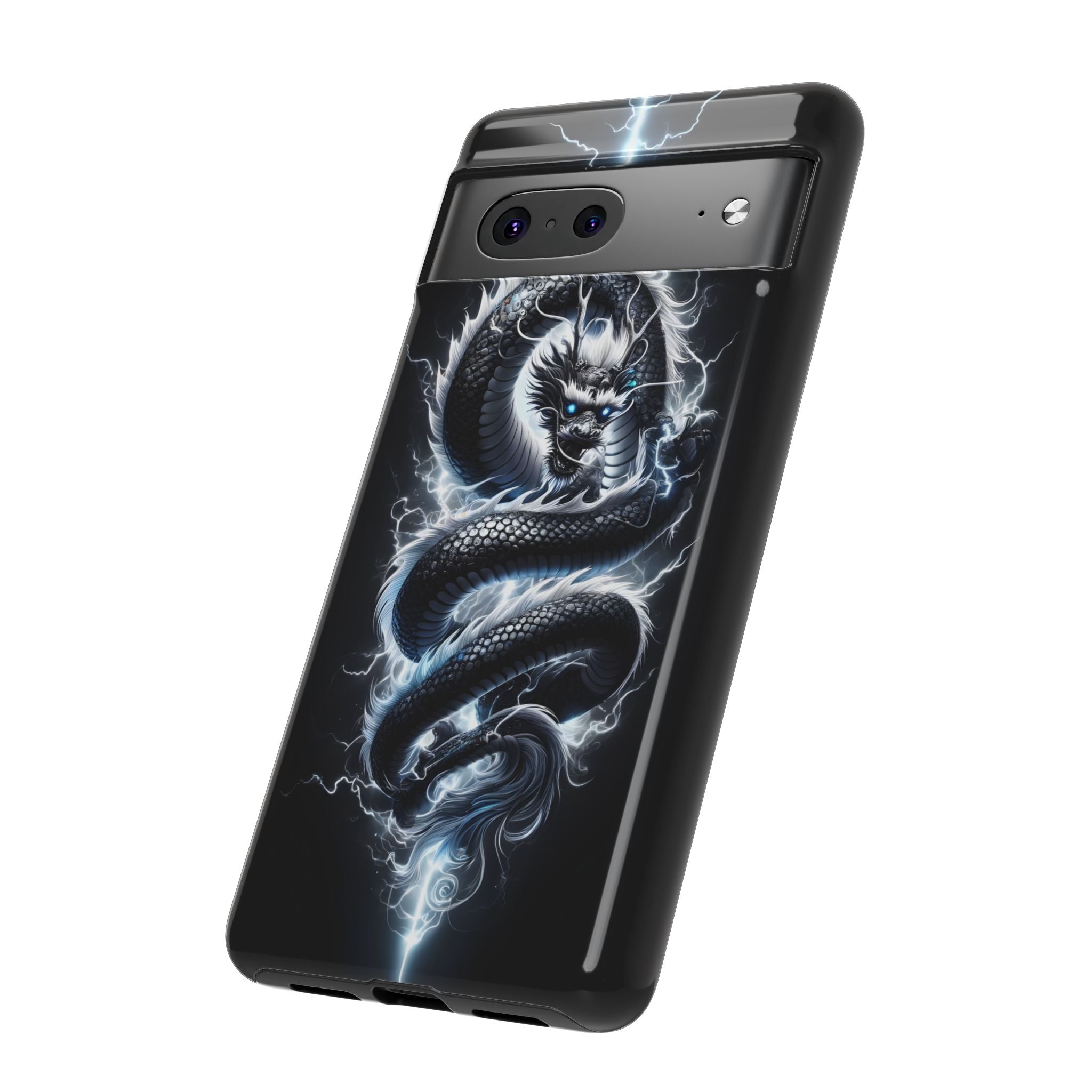 Storm Dragon Phone Case –Dark Thunder Serpent Design | Grim Sanctum