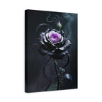 Shadow Bloom Canvas Print - Gothic Rose Art