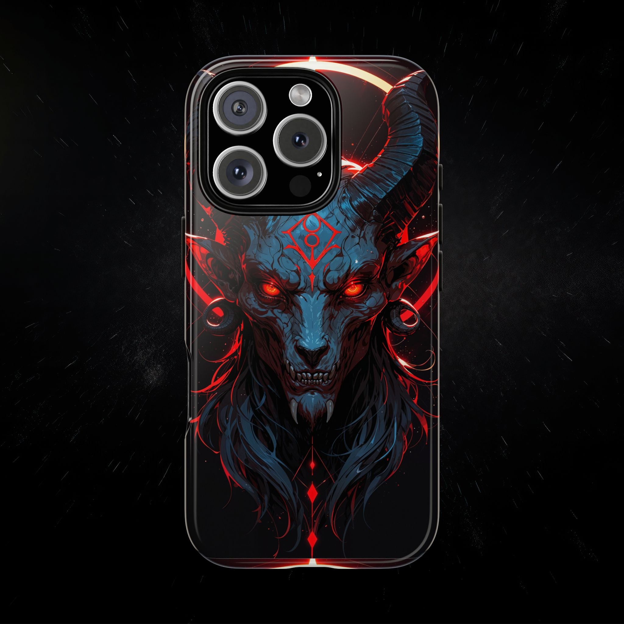 Blasphemous Goat Phone Case – Dark Ritual Sigil Design | Grim Sanctum