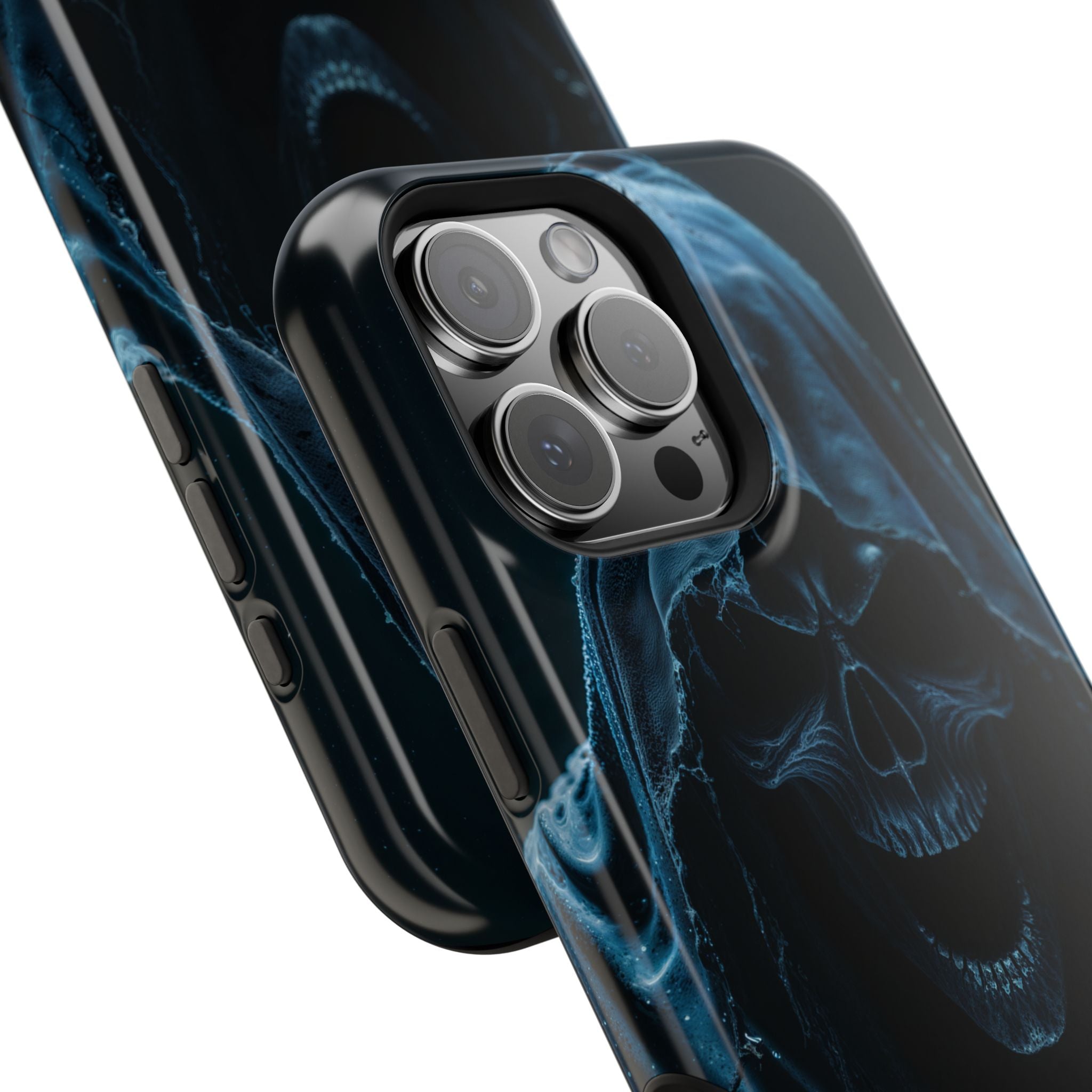 Grim Reaper Magnetic Phone Case – Dark Skull Hooded Cover for iPhone | Edgy Shockproof Protection