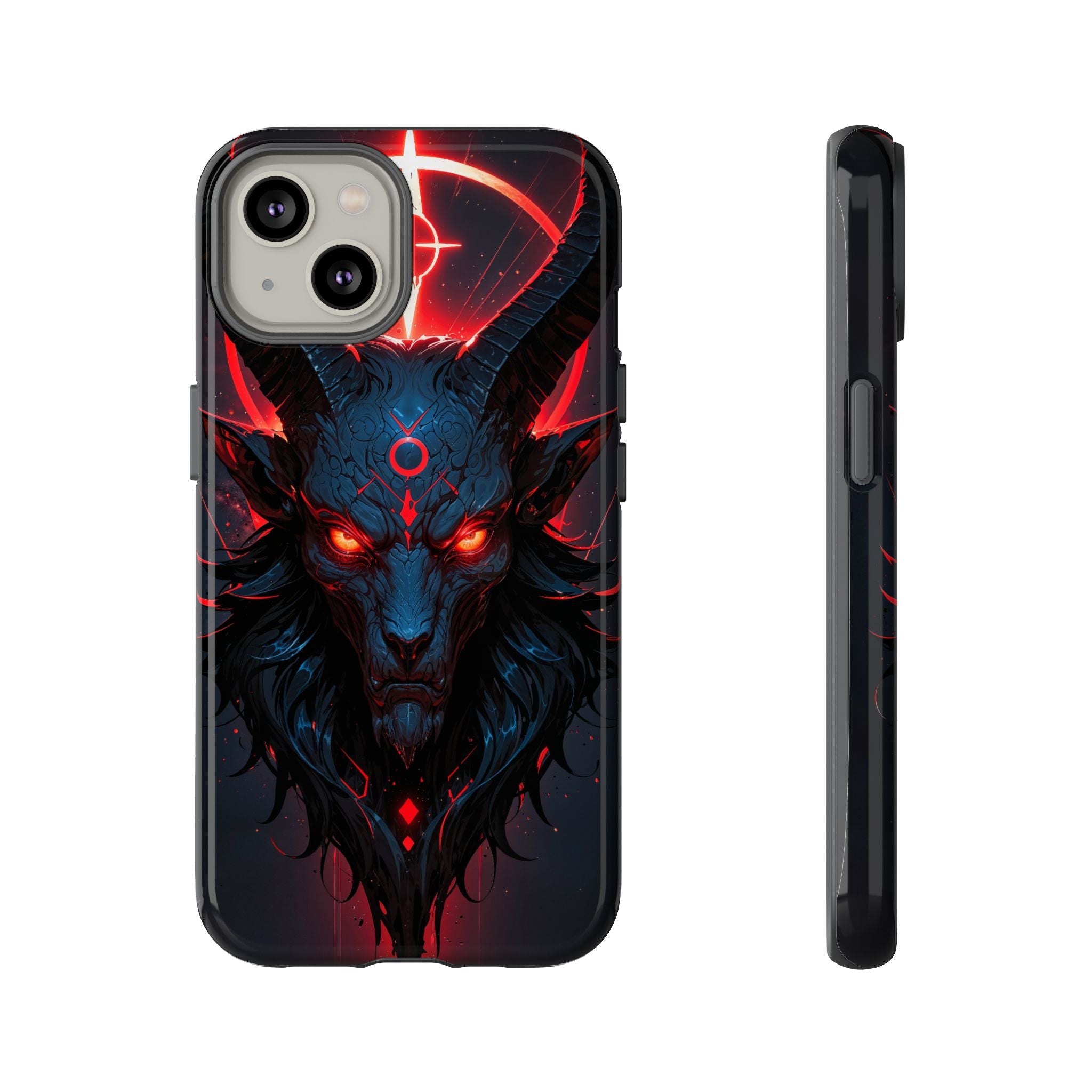 Demonic Goat Phone Case – Occult Baphomet Design | Grim Sanctum