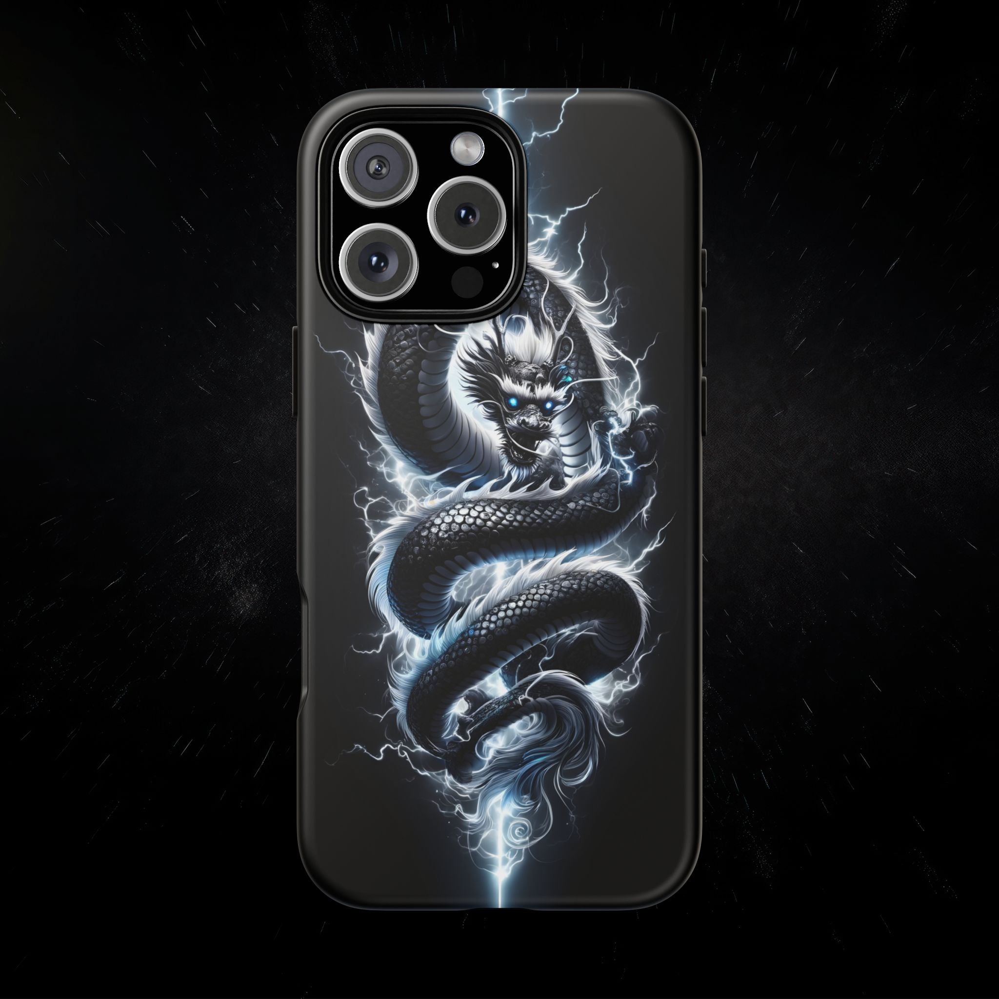 Storm Dragon Phone Case –Dark Thunder Serpent Design | Grim Sanctum