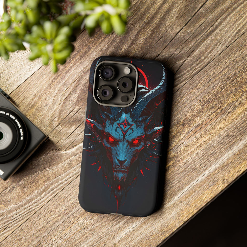 Cursed Goat Phone Case – Cursed Baphomet Design | Grim Sanctum