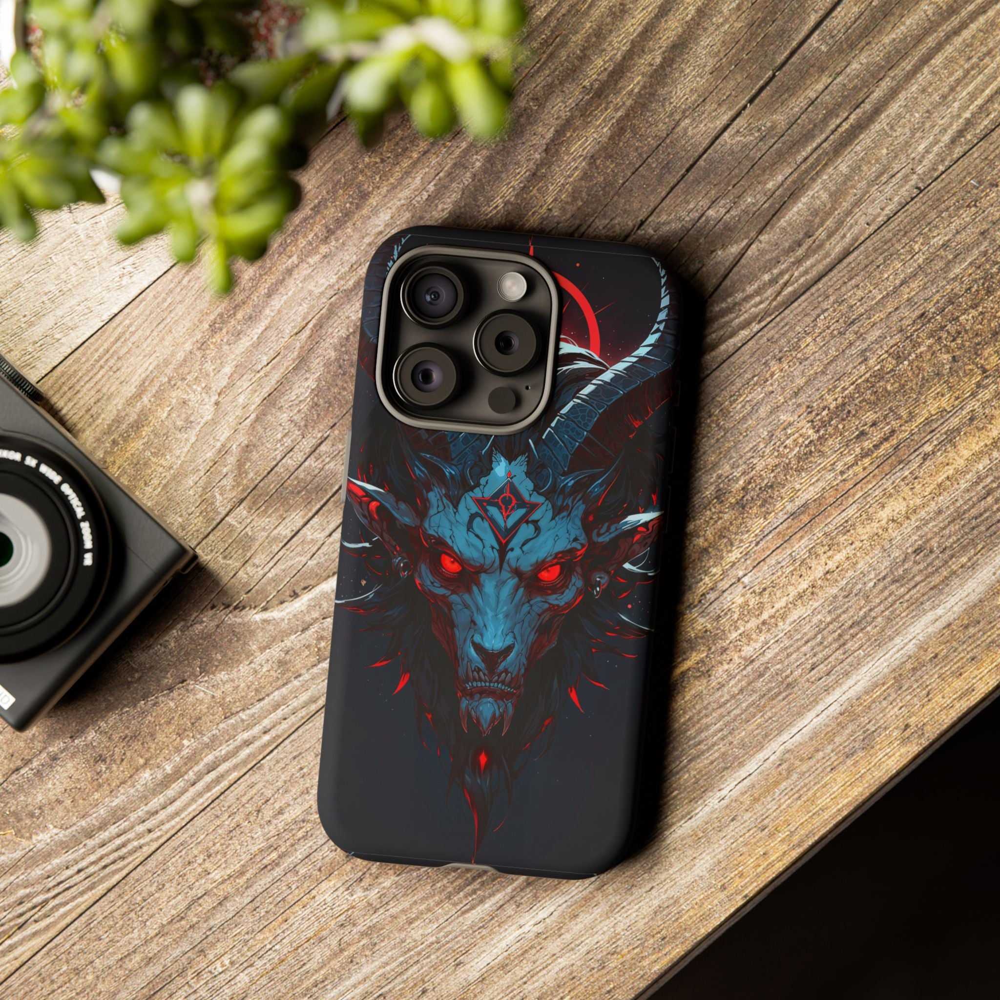 Cursed Goat Phone Case – Cursed Baphomet Design | Grim Sanctum