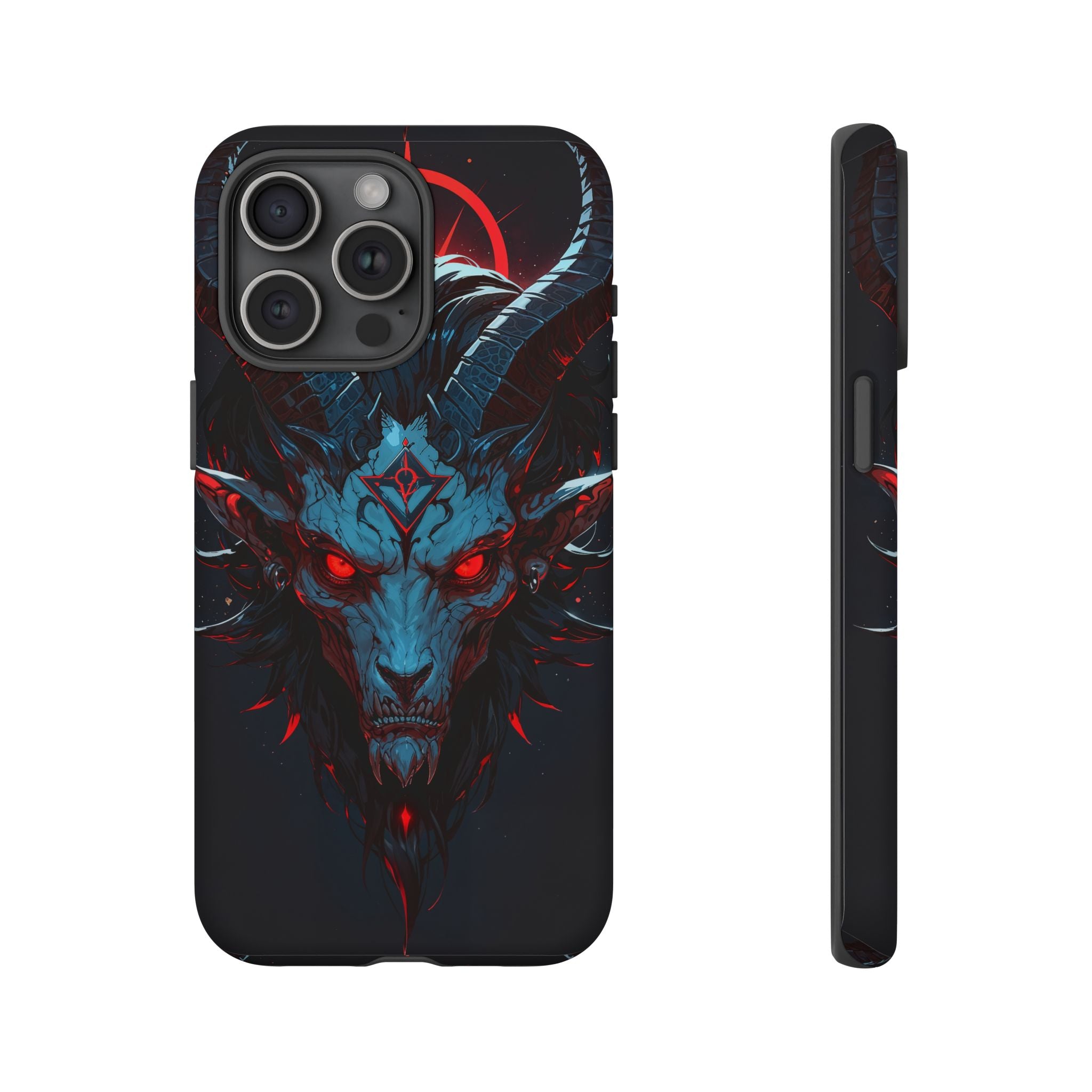 Cursed Goat Phone Case – Cursed Baphomet Design | Grim Sanctum