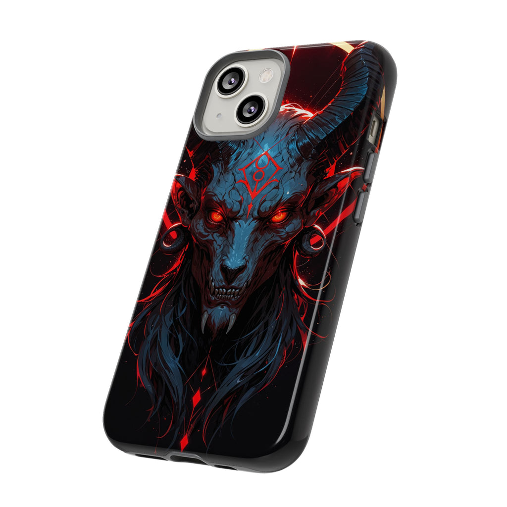 Blasphemous Goat Phone Case – Dark Ritual Sigil Design | Grim Sanctum