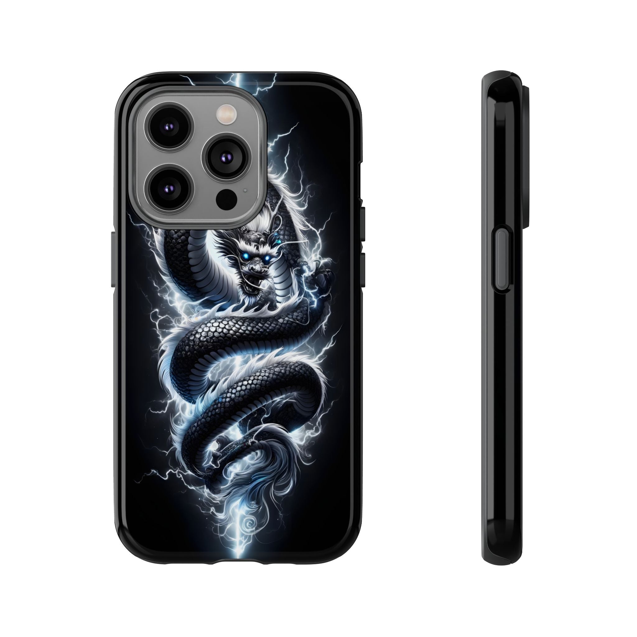 Storm Dragon Phone Case –Dark Thunder Serpent Design | Grim Sanctum