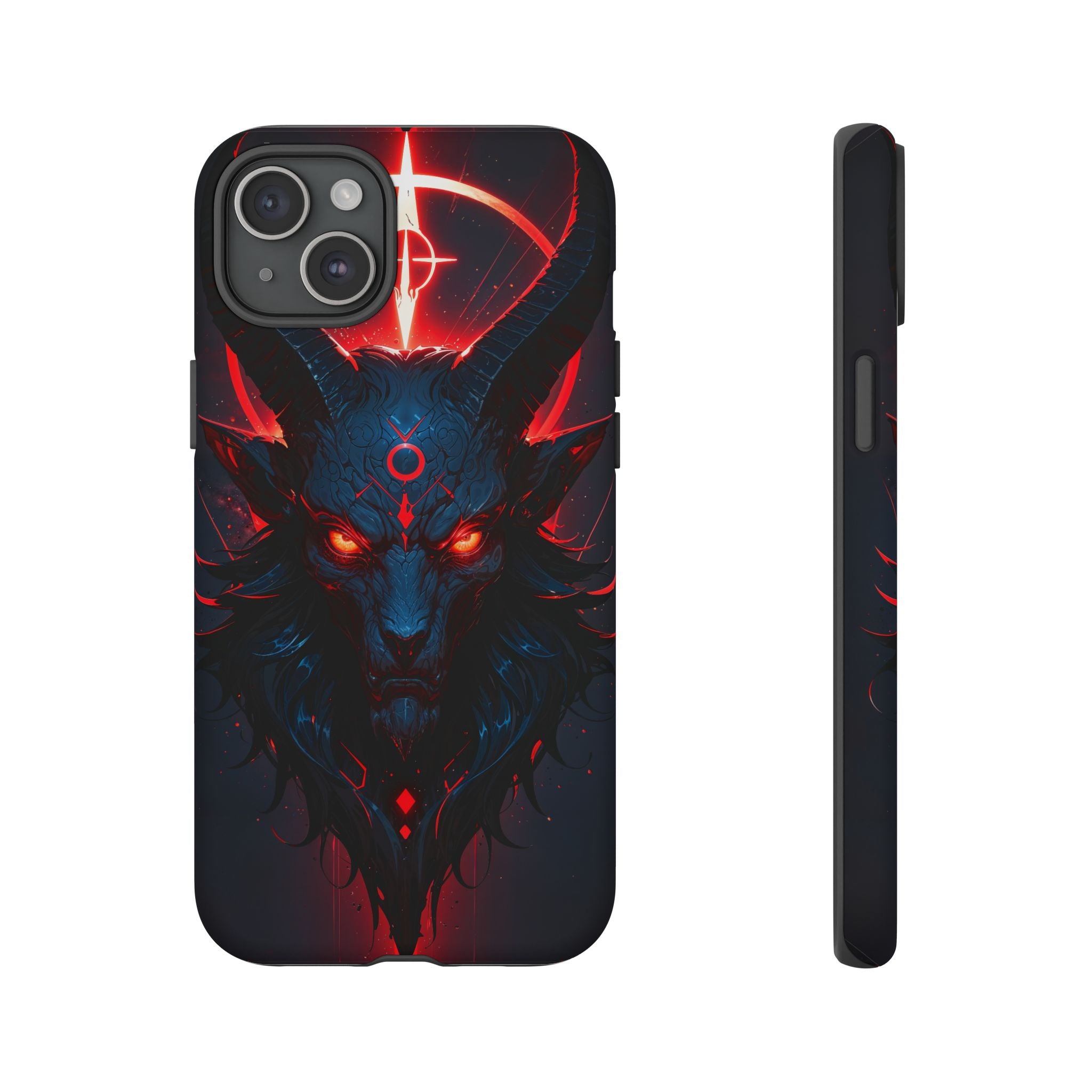 Demonic Goat Phone Case – Occult Baphomet Design | Grim Sanctum