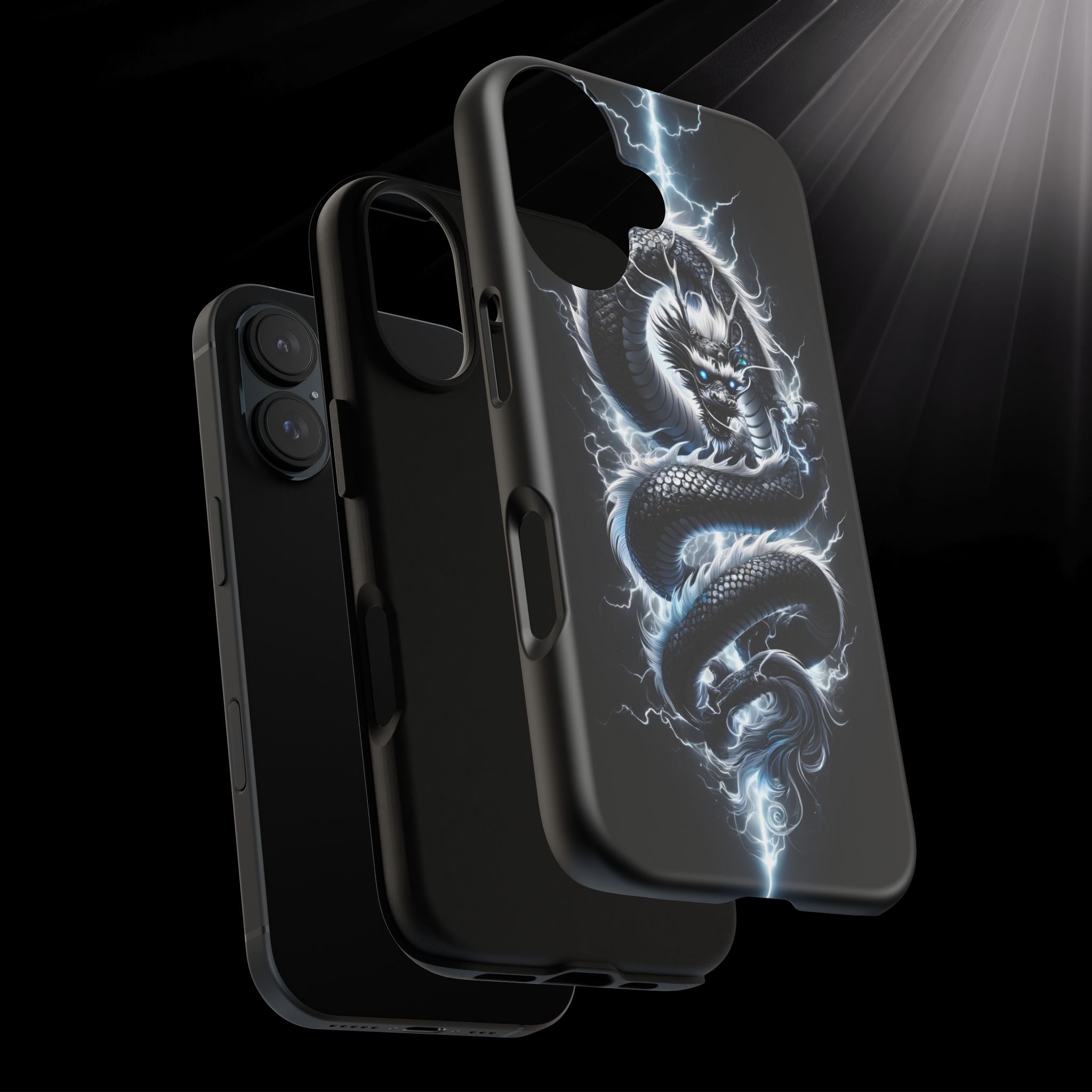 Storm Dragon Phone Case –Dark Thunder Serpent Design | Grim Sanctum