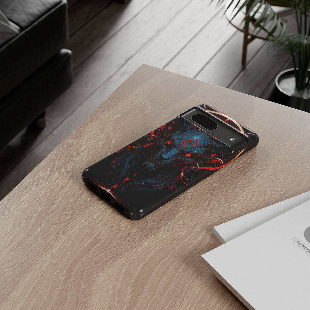 Blasphemous Goat Phone Case – Dark Ritual Sigil Design | Grim Sanctum