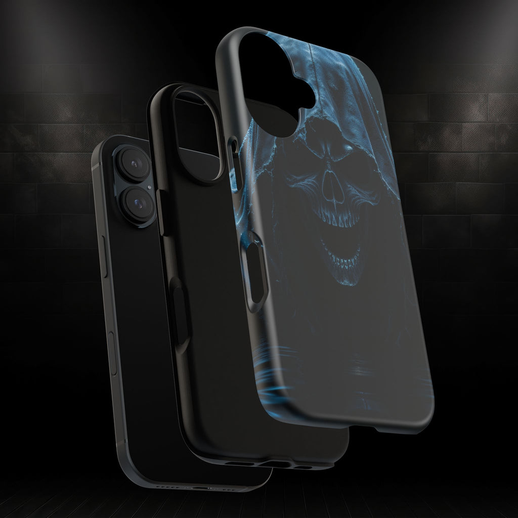 Dark Reaper Phone Case – Gothic Skull Hooded Death Design | Grim Sanctum Exclusive