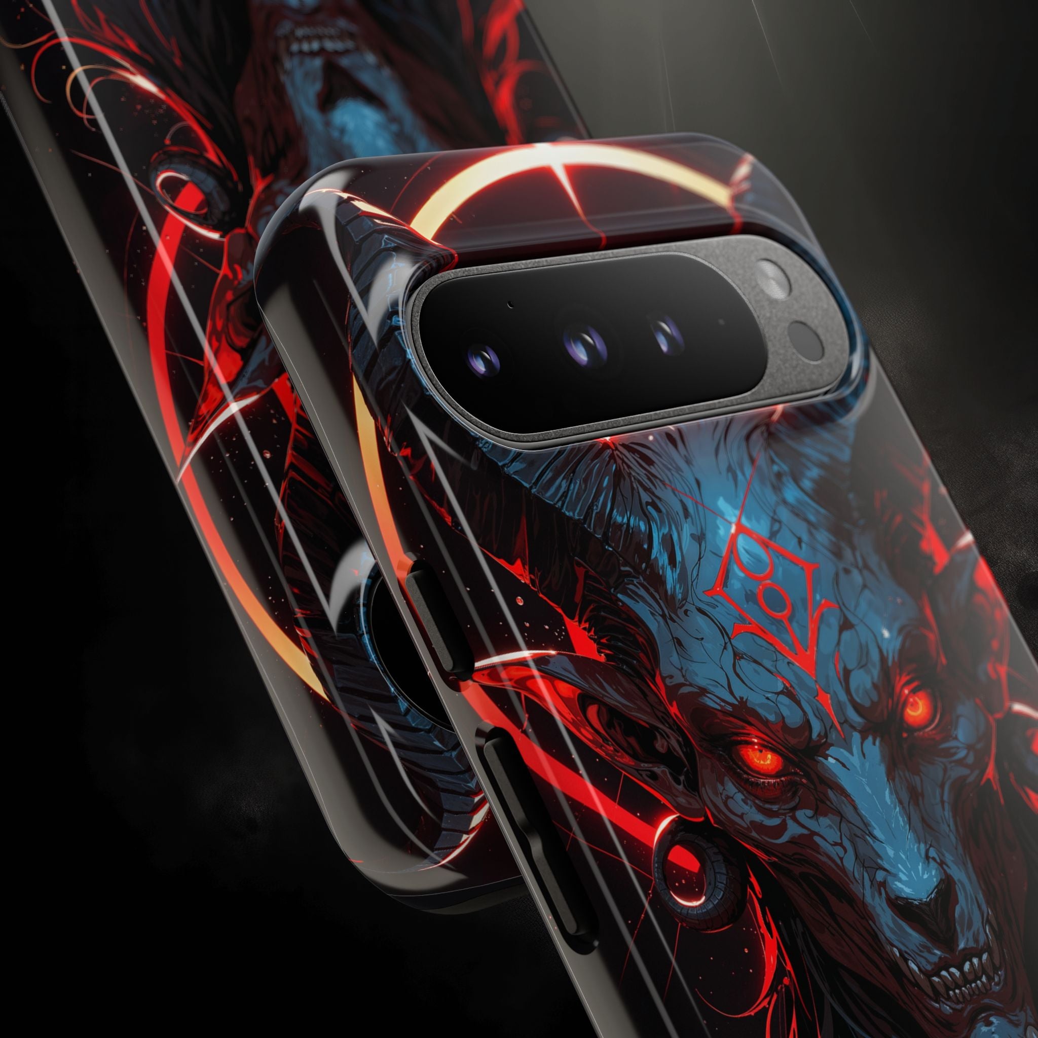 Blasphemous Goat Phone Case – Dark Ritual Sigil Design | Grim Sanctum