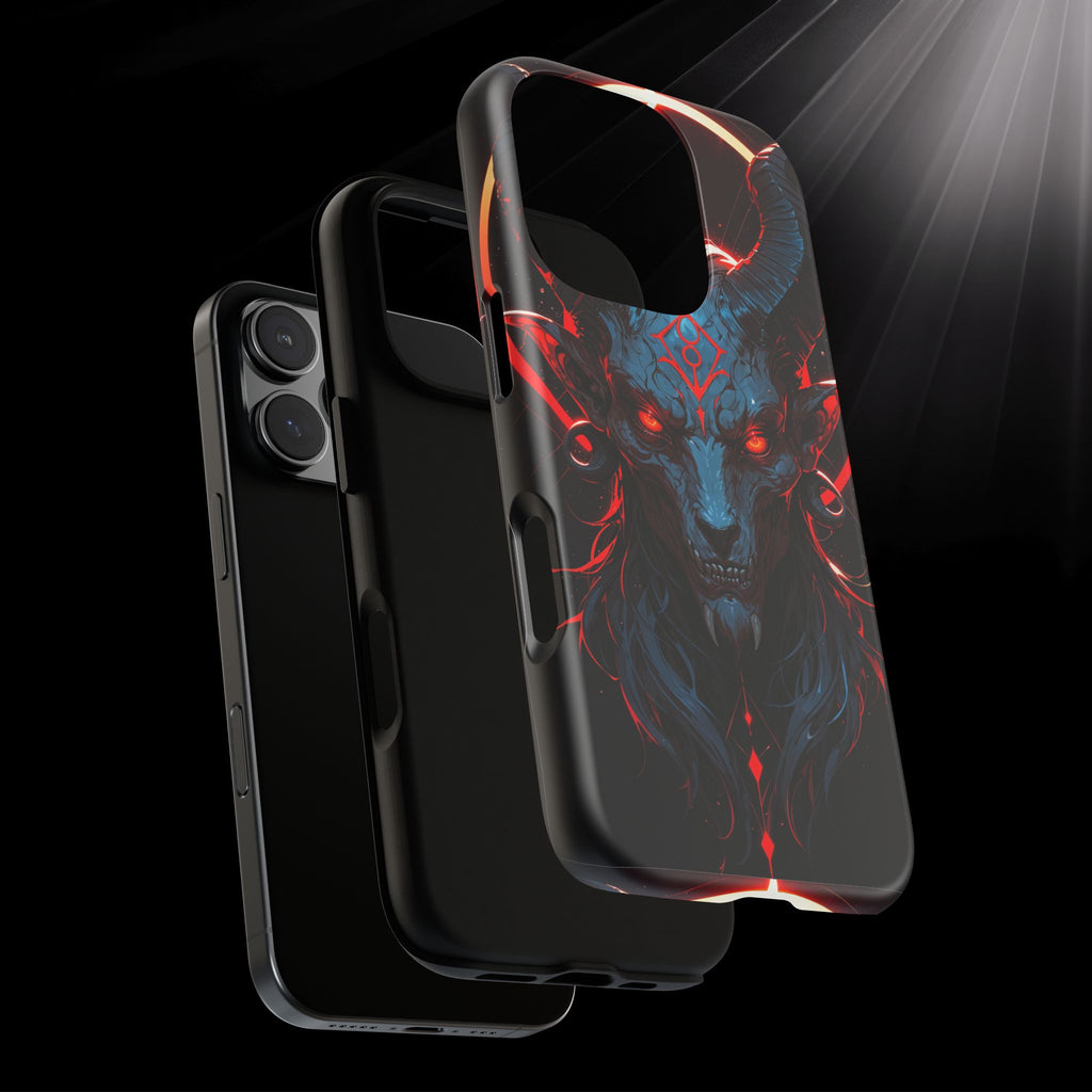 Blasphemous Goat Phone Case – Dark Ritual Sigil Design | Grim Sanctum
