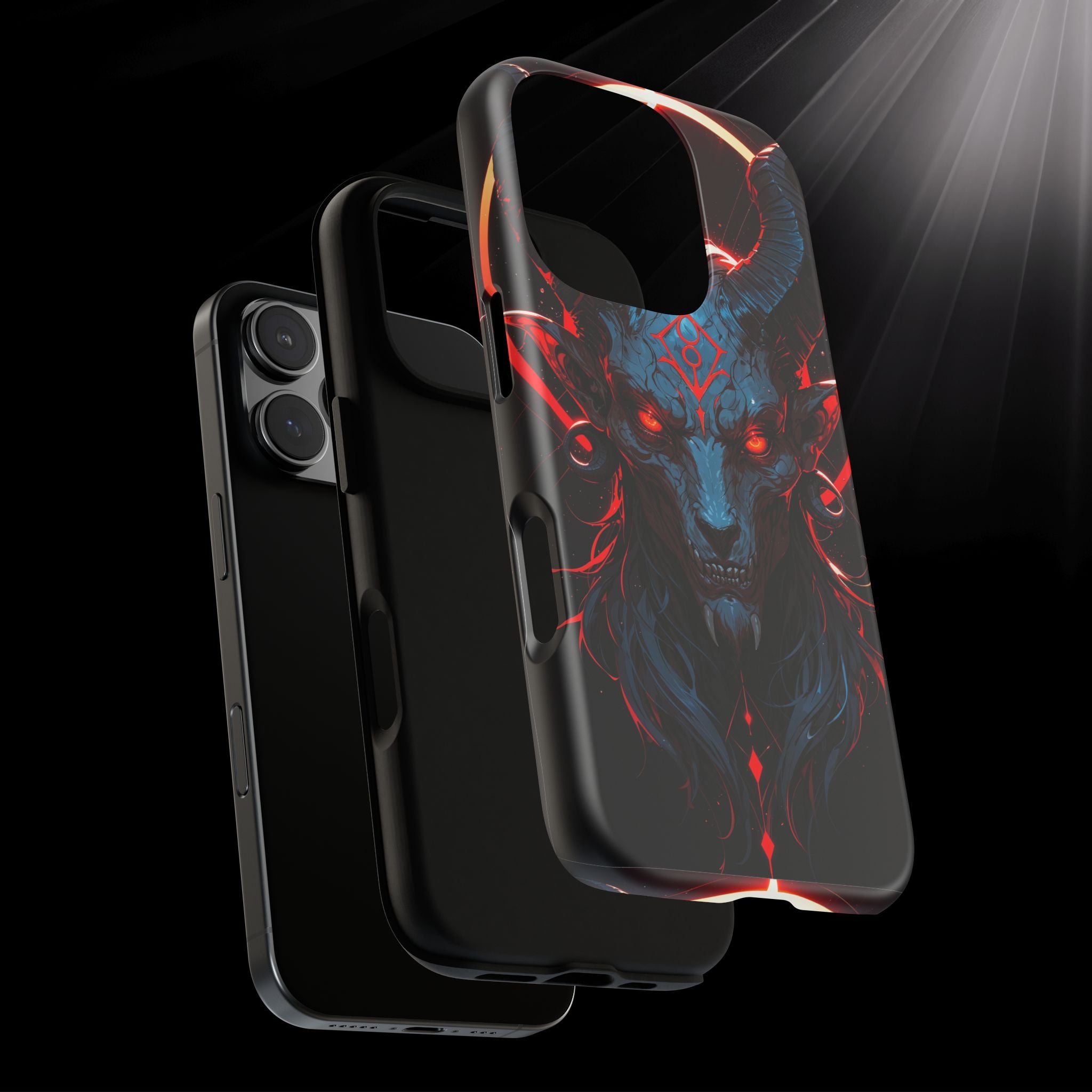 Blasphemous Goat Phone Case – Dark Ritual Sigil Design | Grim Sanctum