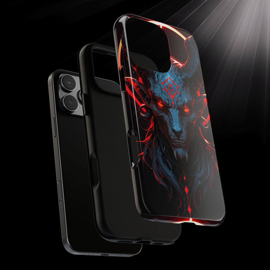 Blasphemous Goat Phone Case – Dark Ritual Sigil Design | Grim Sanctum