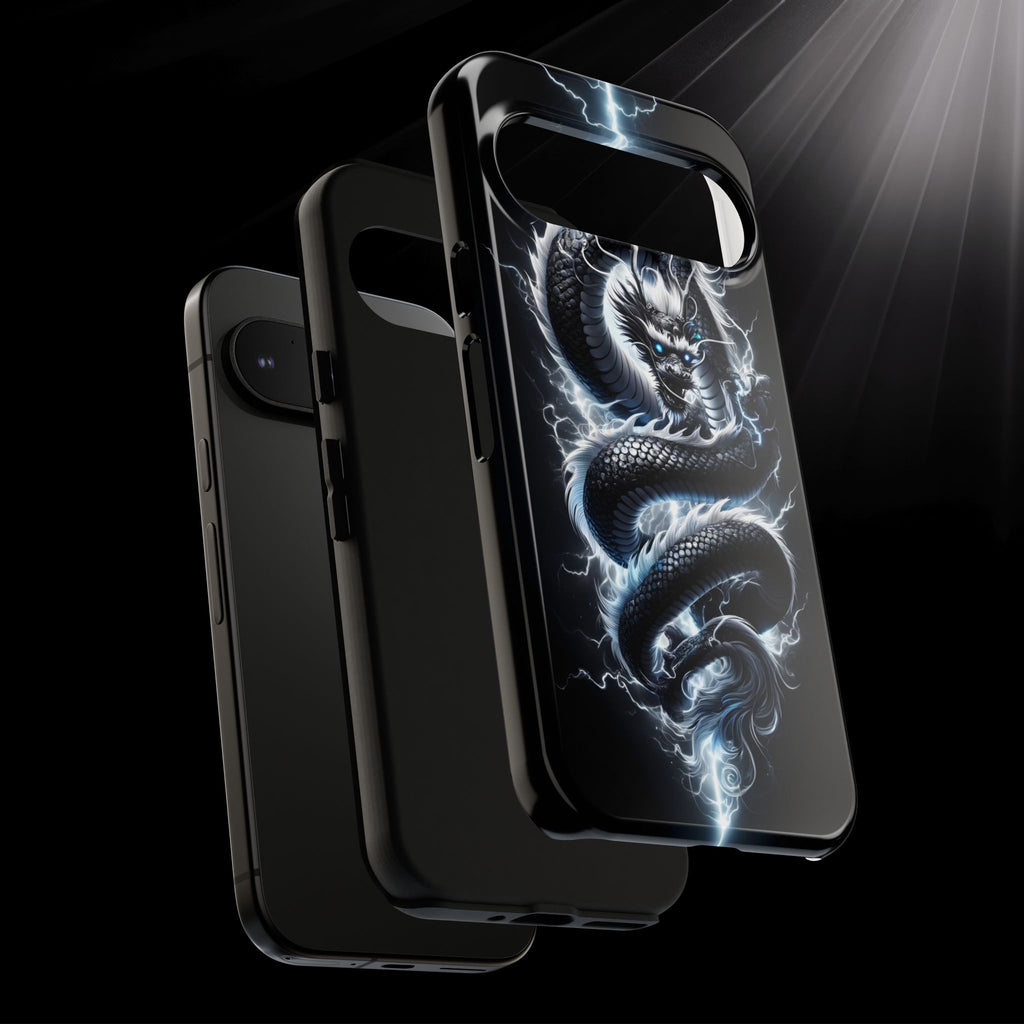Storm Dragon Phone Case –Dark Thunder Serpent Design | Grim Sanctum