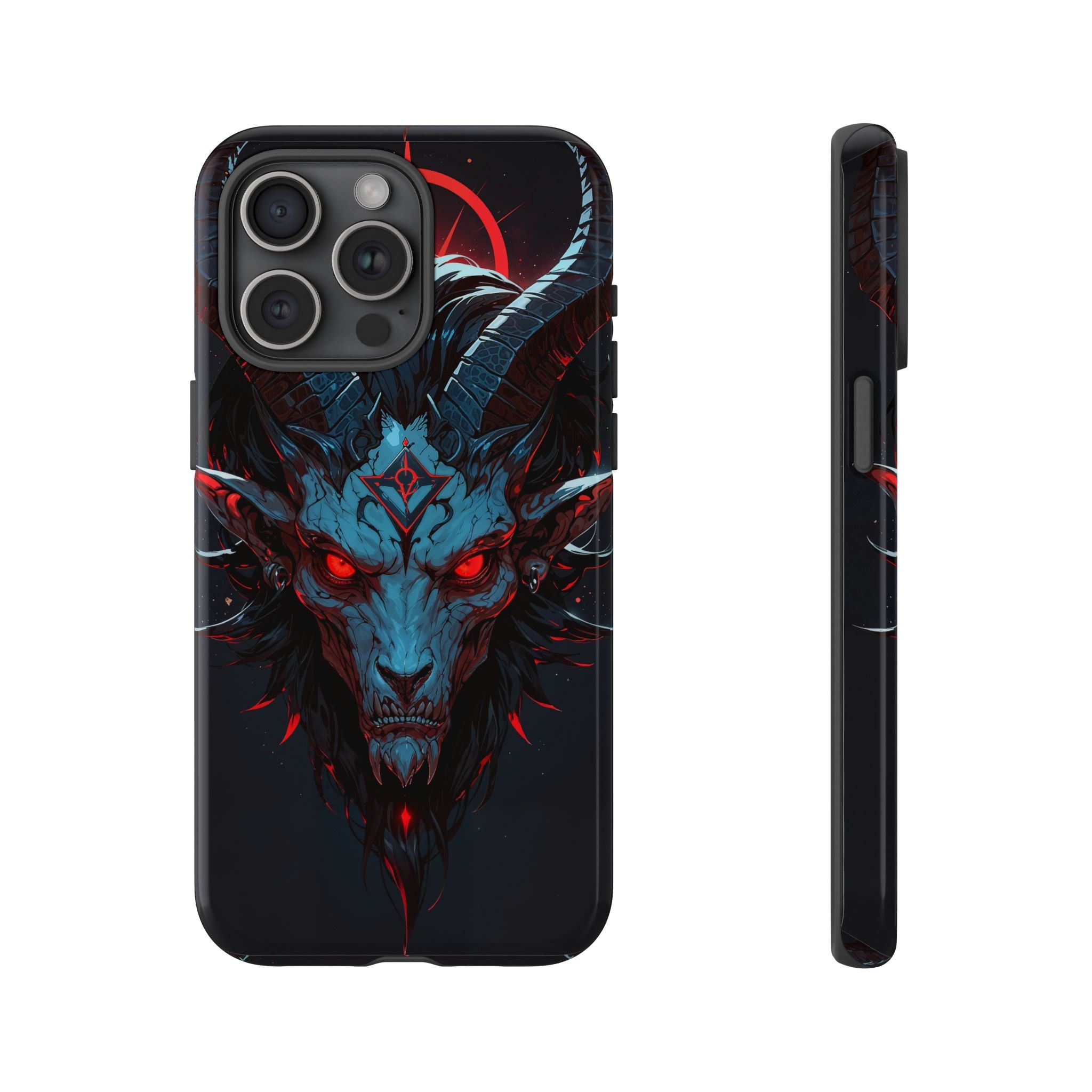 Cursed Goat Phone Case – Cursed Baphomet Design | Grim Sanctum