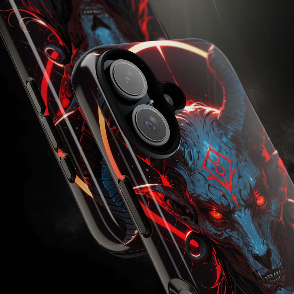 Blasphemous Goat Phone Case – Dark Ritual Sigil Design | Grim Sanctum