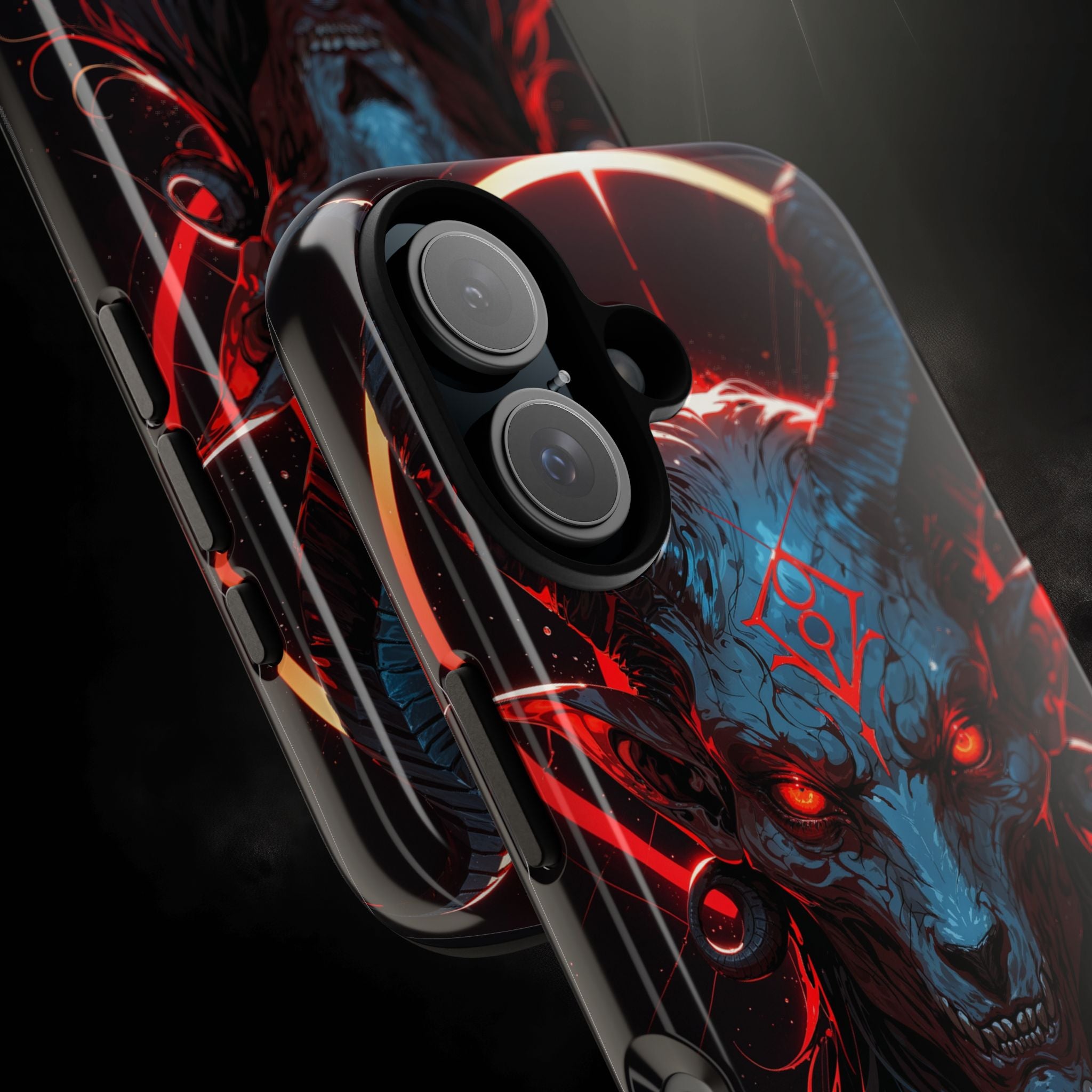 Blasphemous Goat Phone Case – Dark Ritual Sigil Design | Grim Sanctum