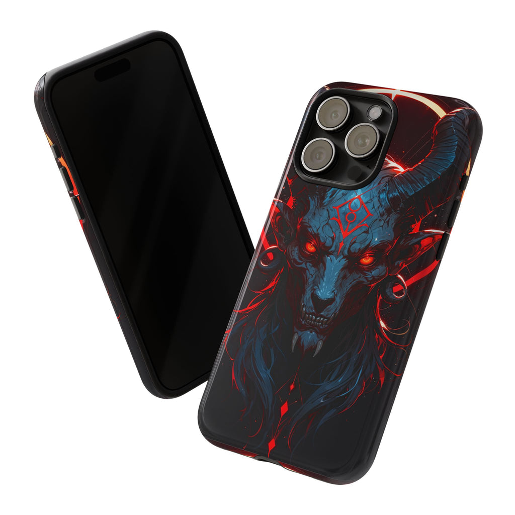 Blasphemous Goat Phone Case – Dark Ritual Sigil Design | Grim Sanctum