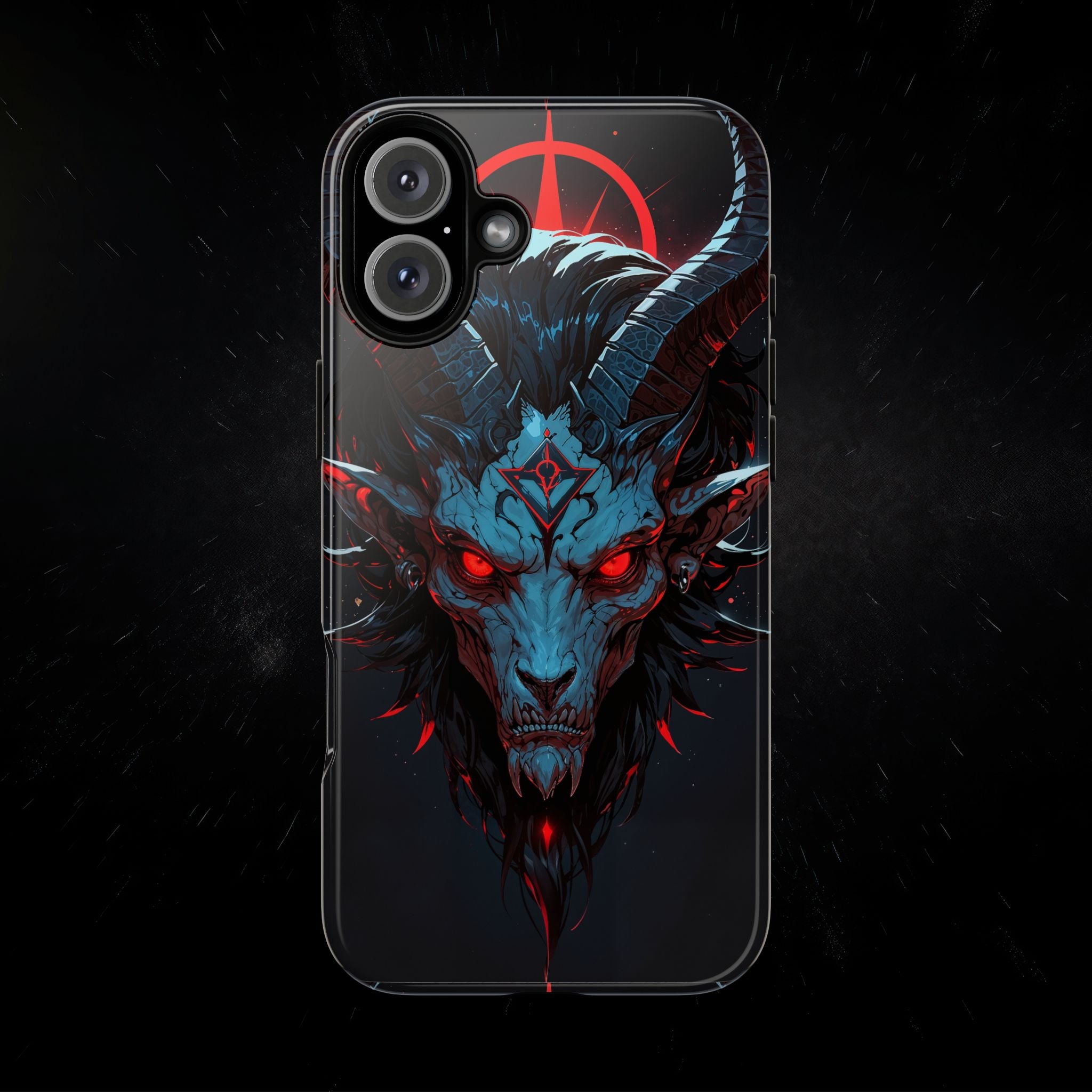Cursed Goat Phone Case – Cursed Baphomet Design | Grim Sanctum
