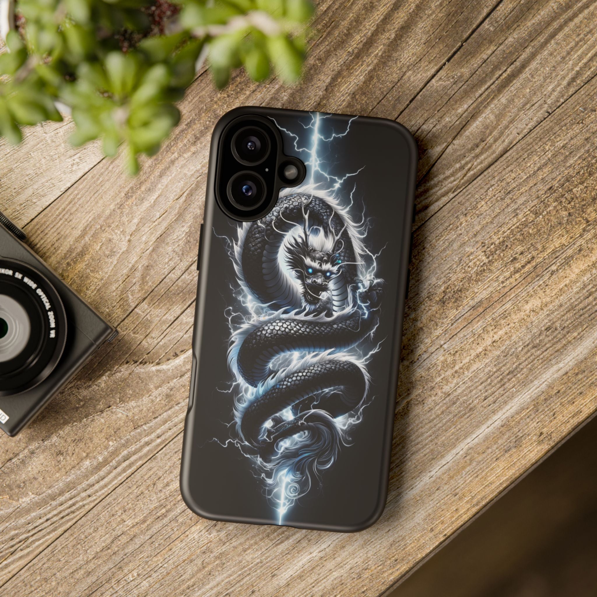 Storm Dragon Phone Case –Dark Thunder Serpent Design | Grim Sanctum