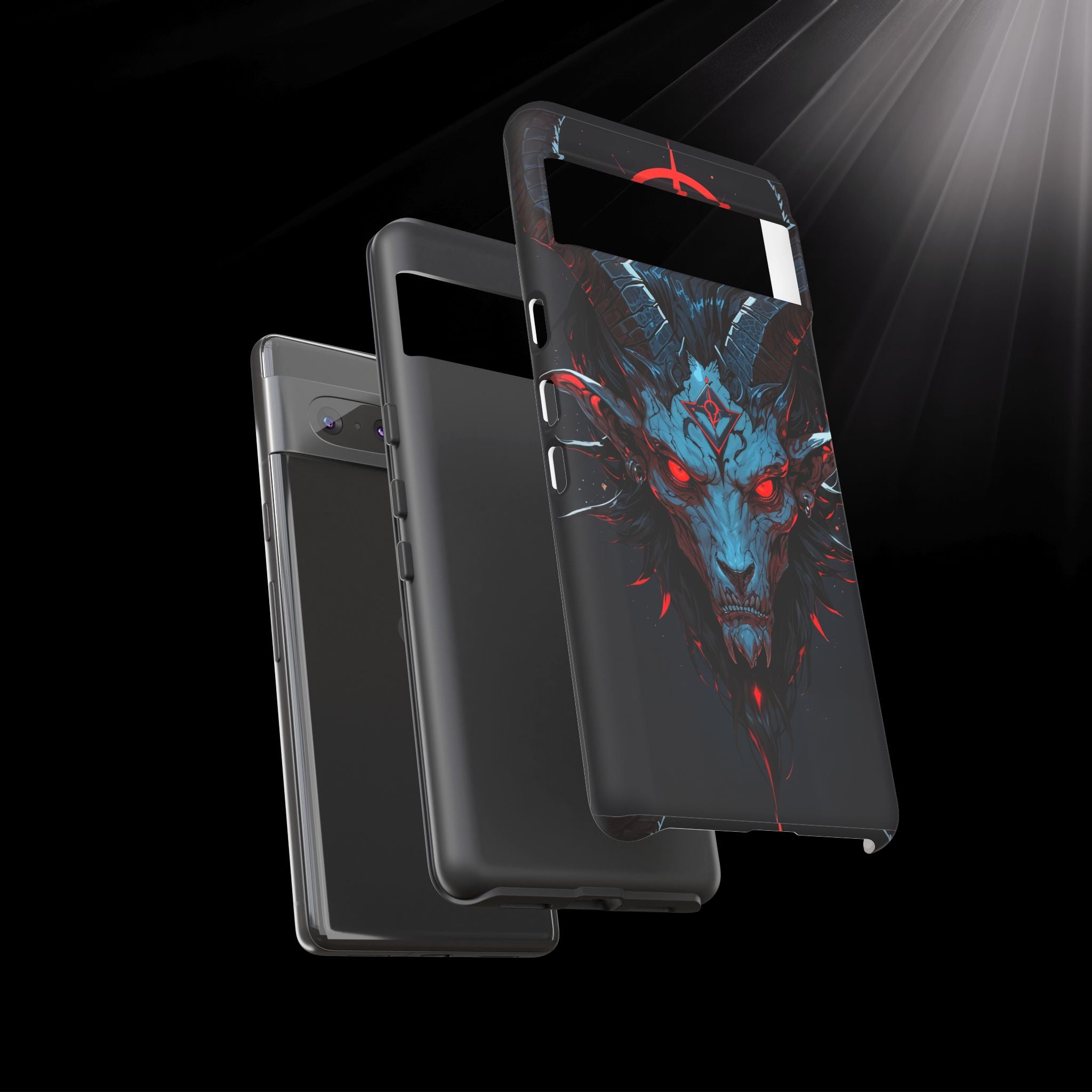Cursed Goat Phone Case – Cursed Baphomet Design | Grim Sanctum