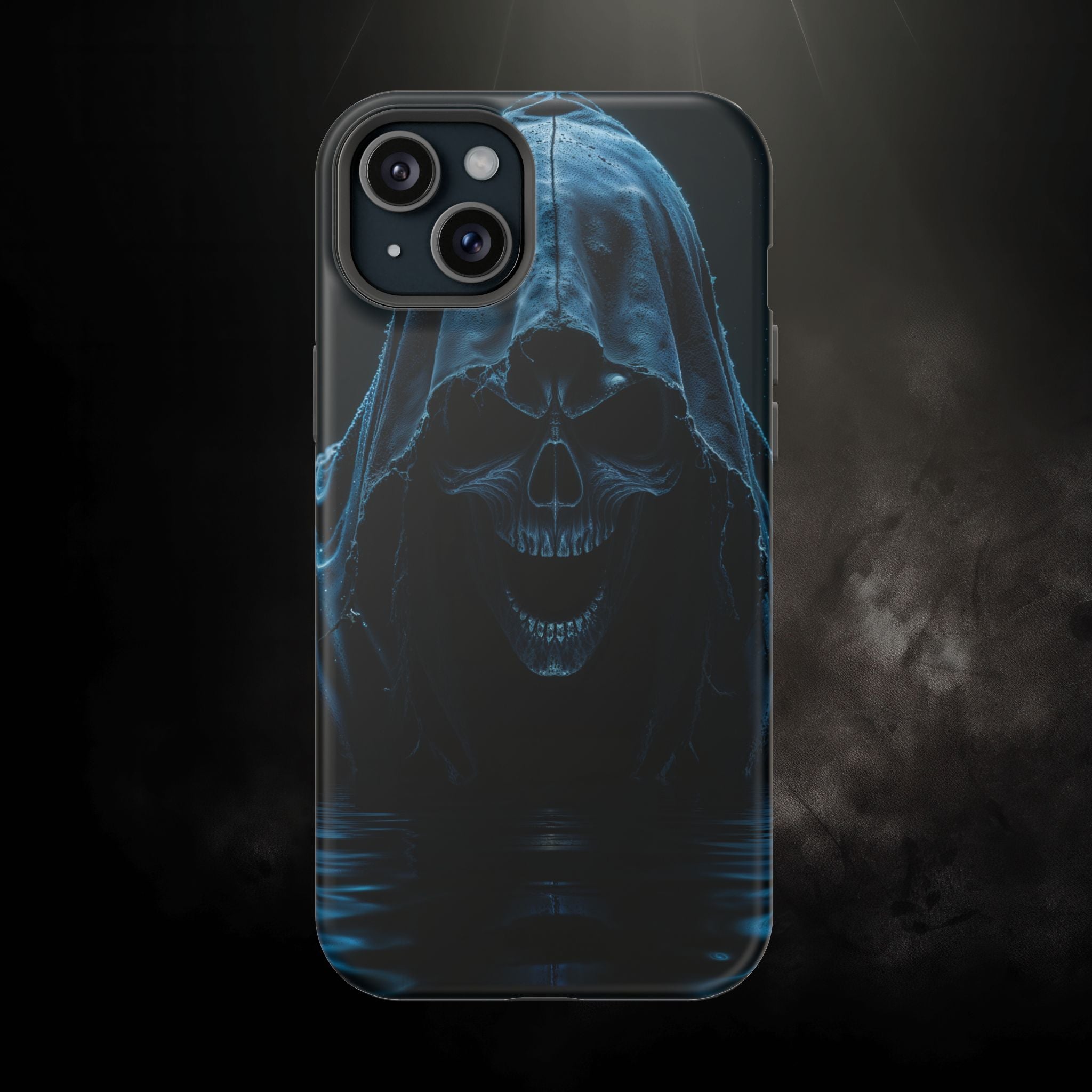Grim Reaper Magnetic Phone Case – Dark Skull Hooded Cover for iPhone | Edgy Shockproof Protection