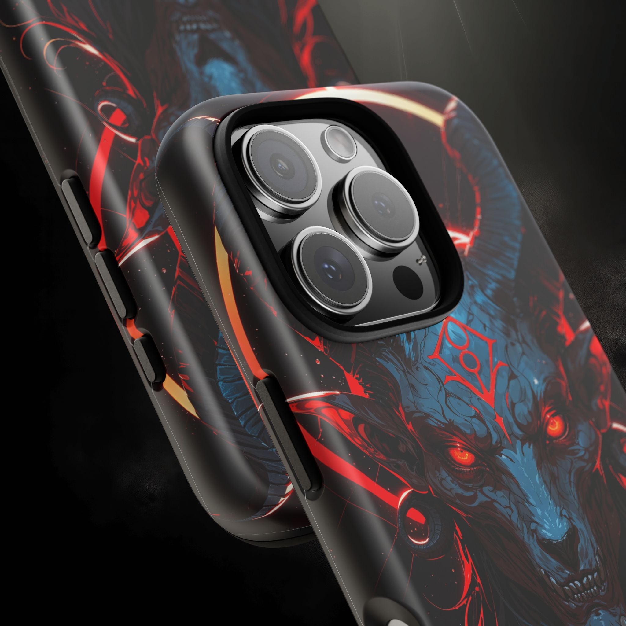 Blasphemous Goat Phone Case – Dark Ritual Sigil Design | Grim Sanctum