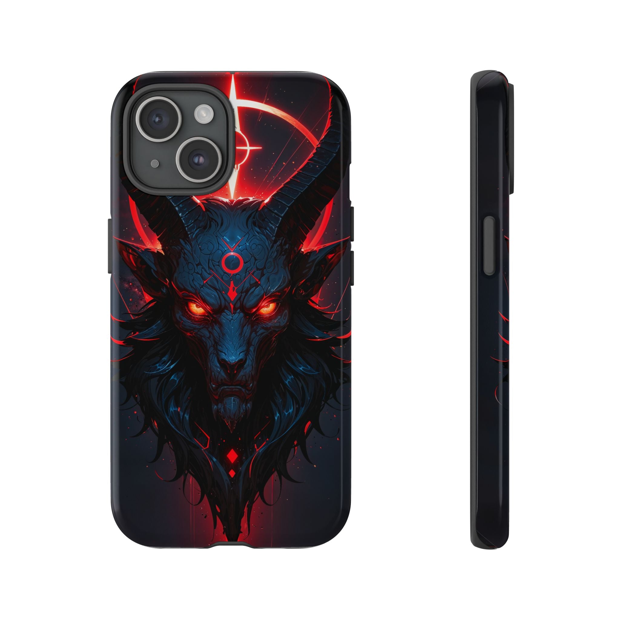 Demonic Goat Phone Case – Occult Baphomet Design | Grim Sanctum
